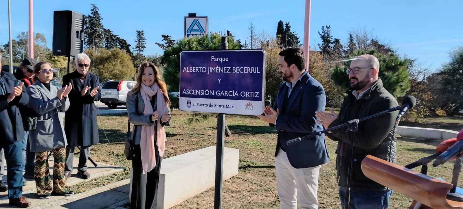 Una imagen del acto de inauguración del parque.