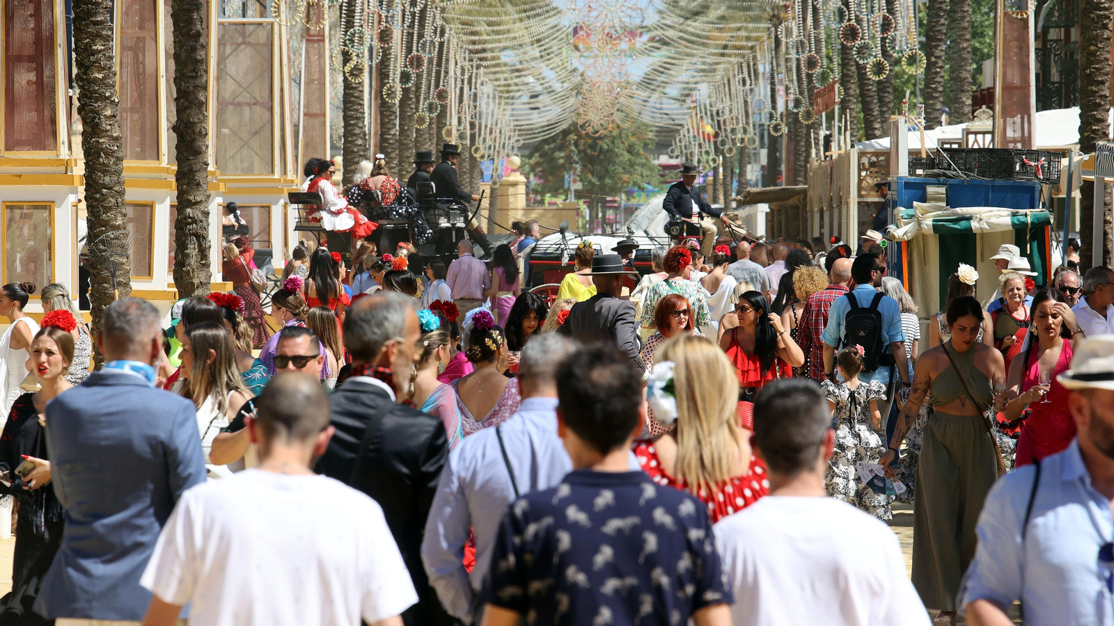 Imágenes del ambiente el miércoles en la Feria de Jerez 2024