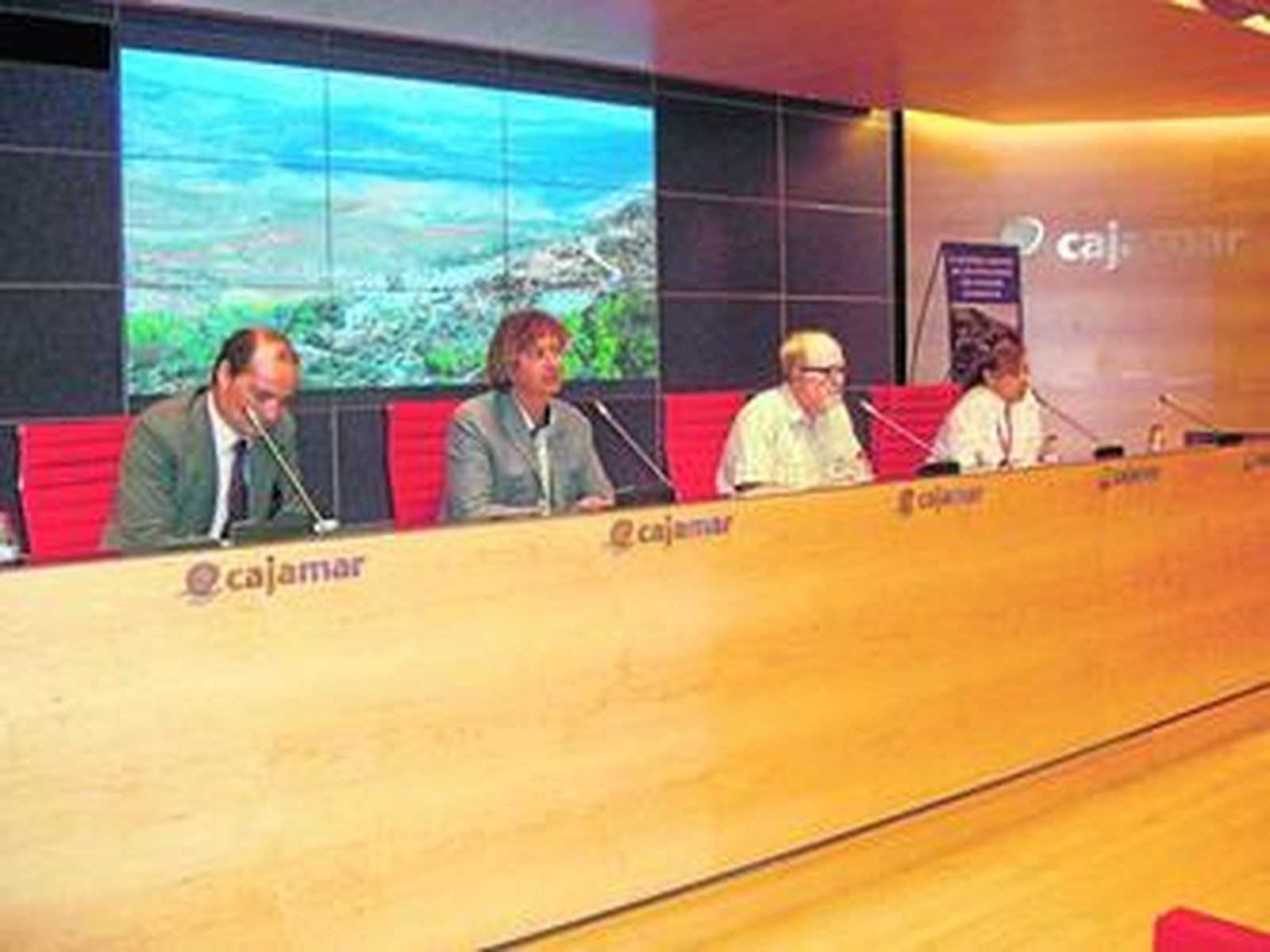 David Uclés, Rodolfo Caparrós, Miguel Ángel Blanco y Resurrección García, ponentes de las jornadas.