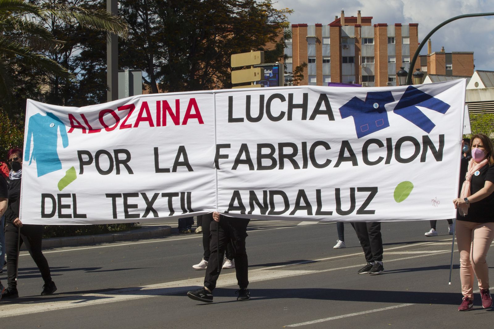Primero de Mayo en Málaga marcado por la pandemia, en fotos