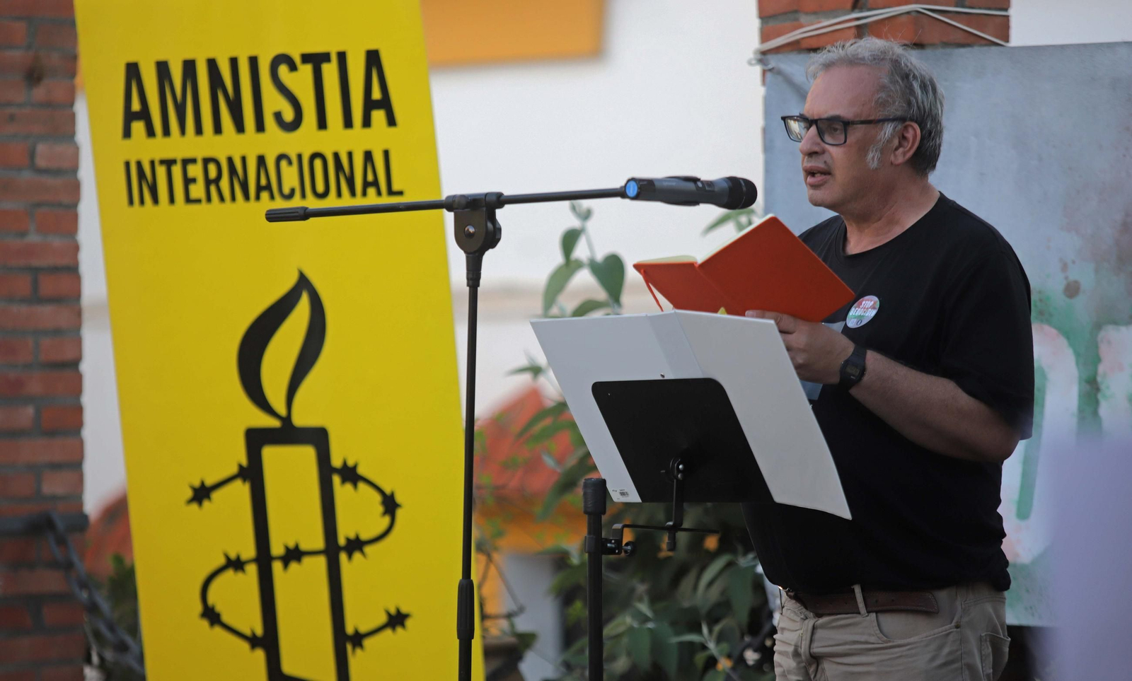 Fotos del acto en solidaridad con Gaza organizado por Amnistia Internacional en Algeciras