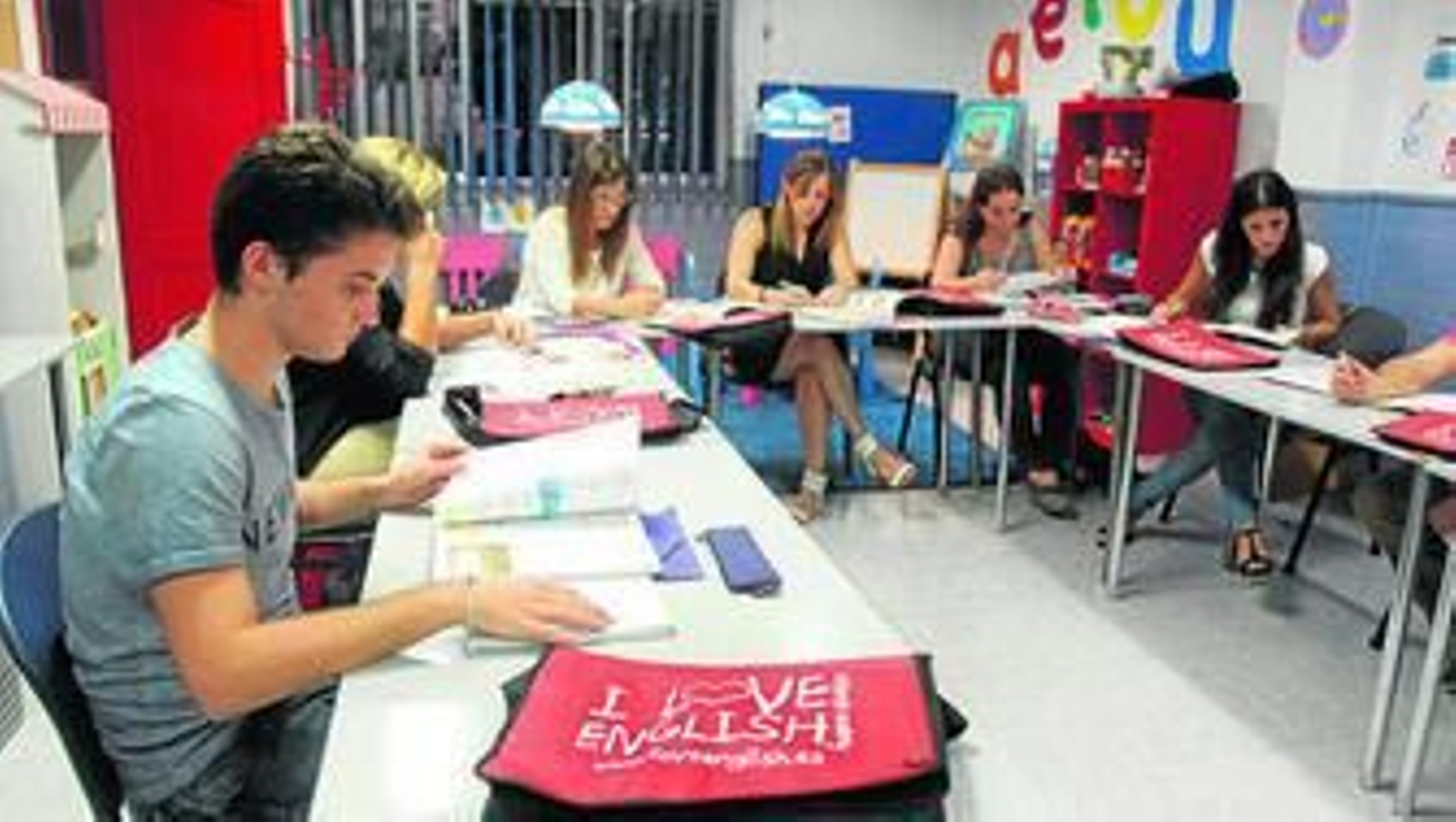 Un grupo de alumnos de uno de los cursos 'low cost'.