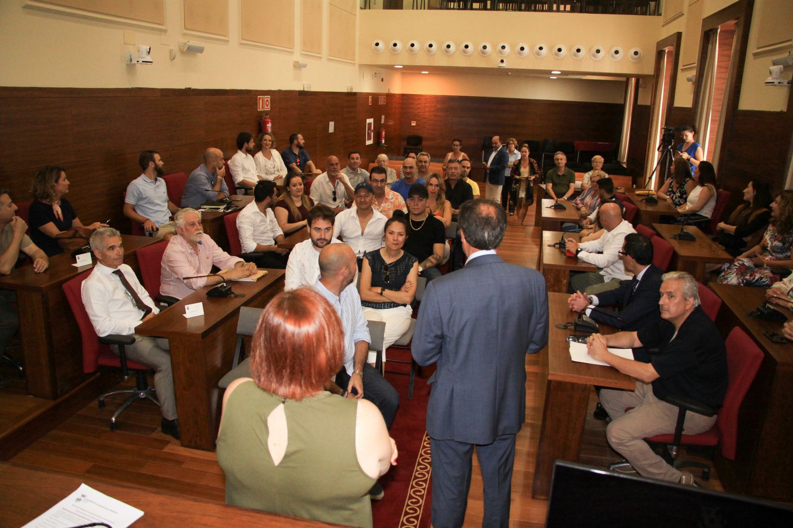 Un momento del acto celebrado en el Salón de Plenos municipal.