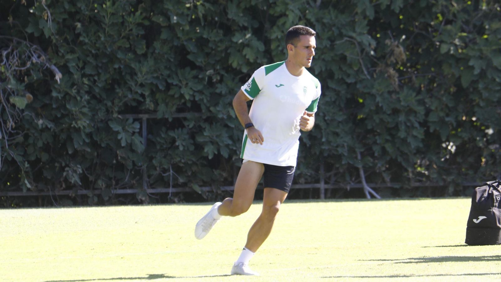 Diego Bri, en un entrenamiento del Córdoba CF.