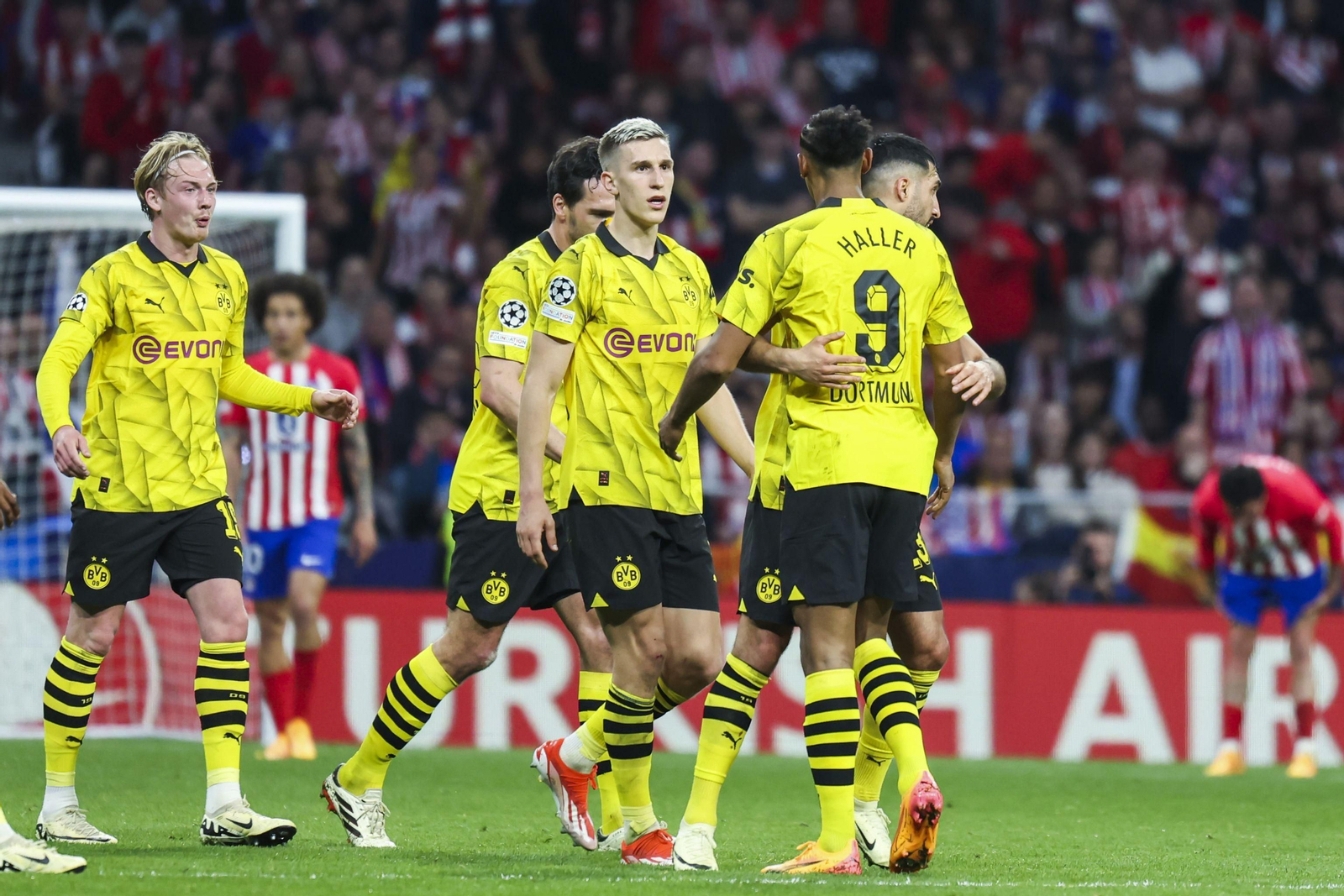 El Atlético de Madrid - Borussia Dortmund, en fotos