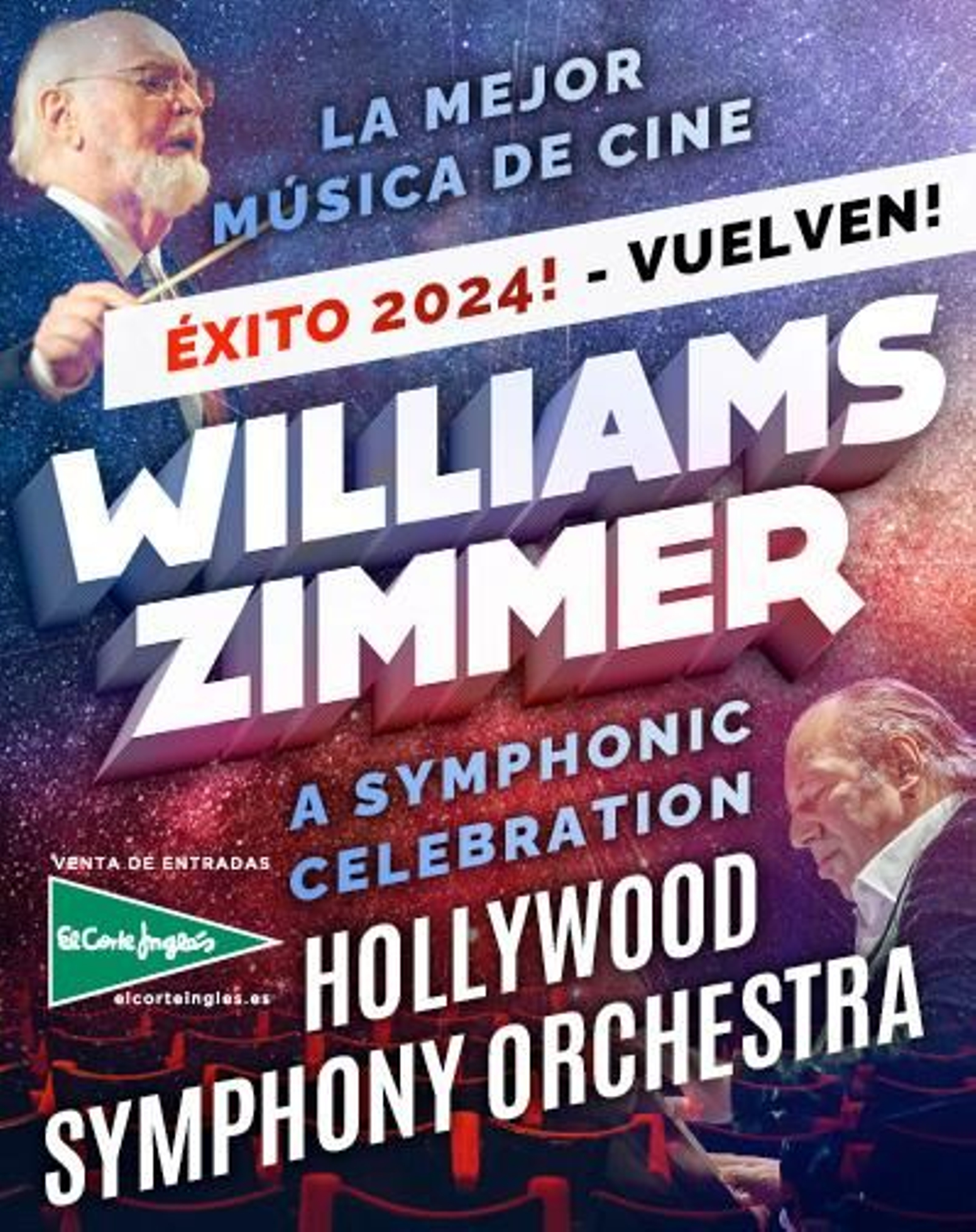 Creatividad para anunciar el concierto de bandas sonoras.