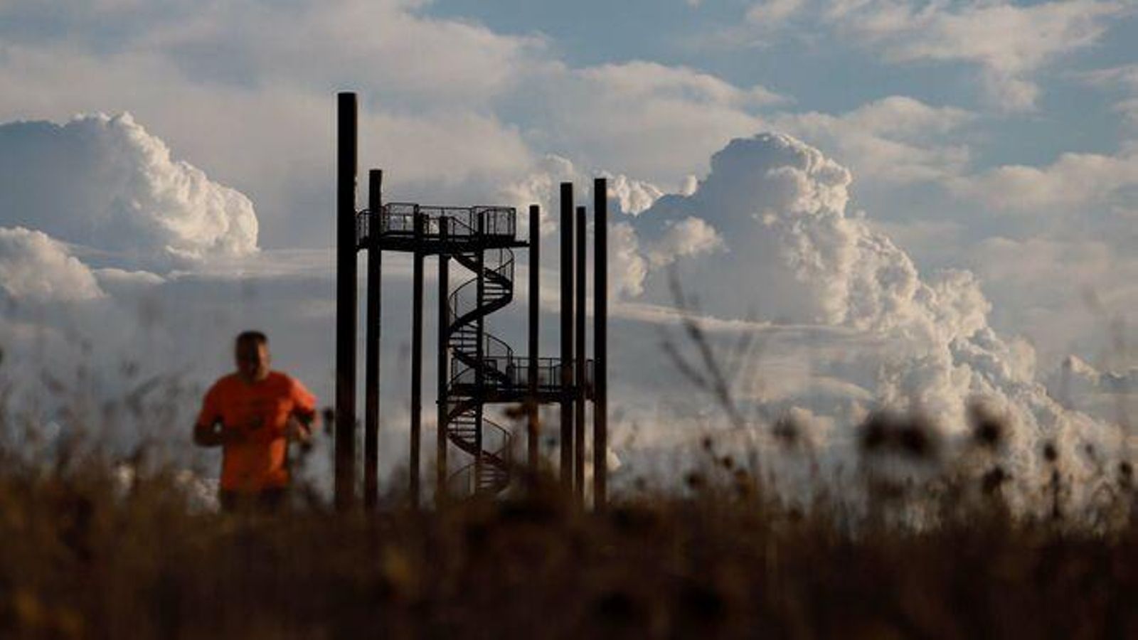 Torre-mirador de hierro en el Parque del Centenario