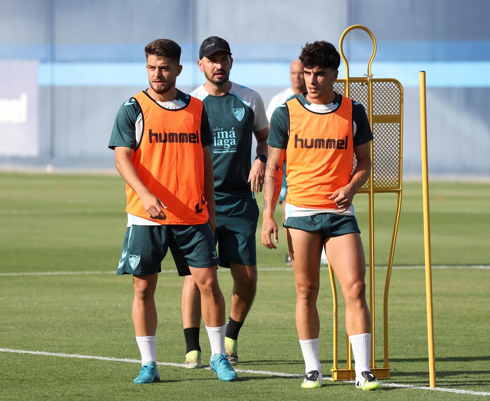 Eneko Jauregi se ejercita en su primer día como jugador del Málaga CF