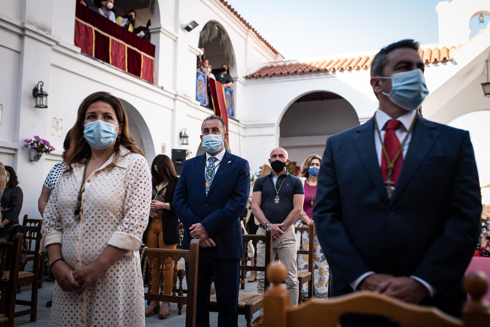 Imágenes de la misa de romeros de la Hermandad de Huelva