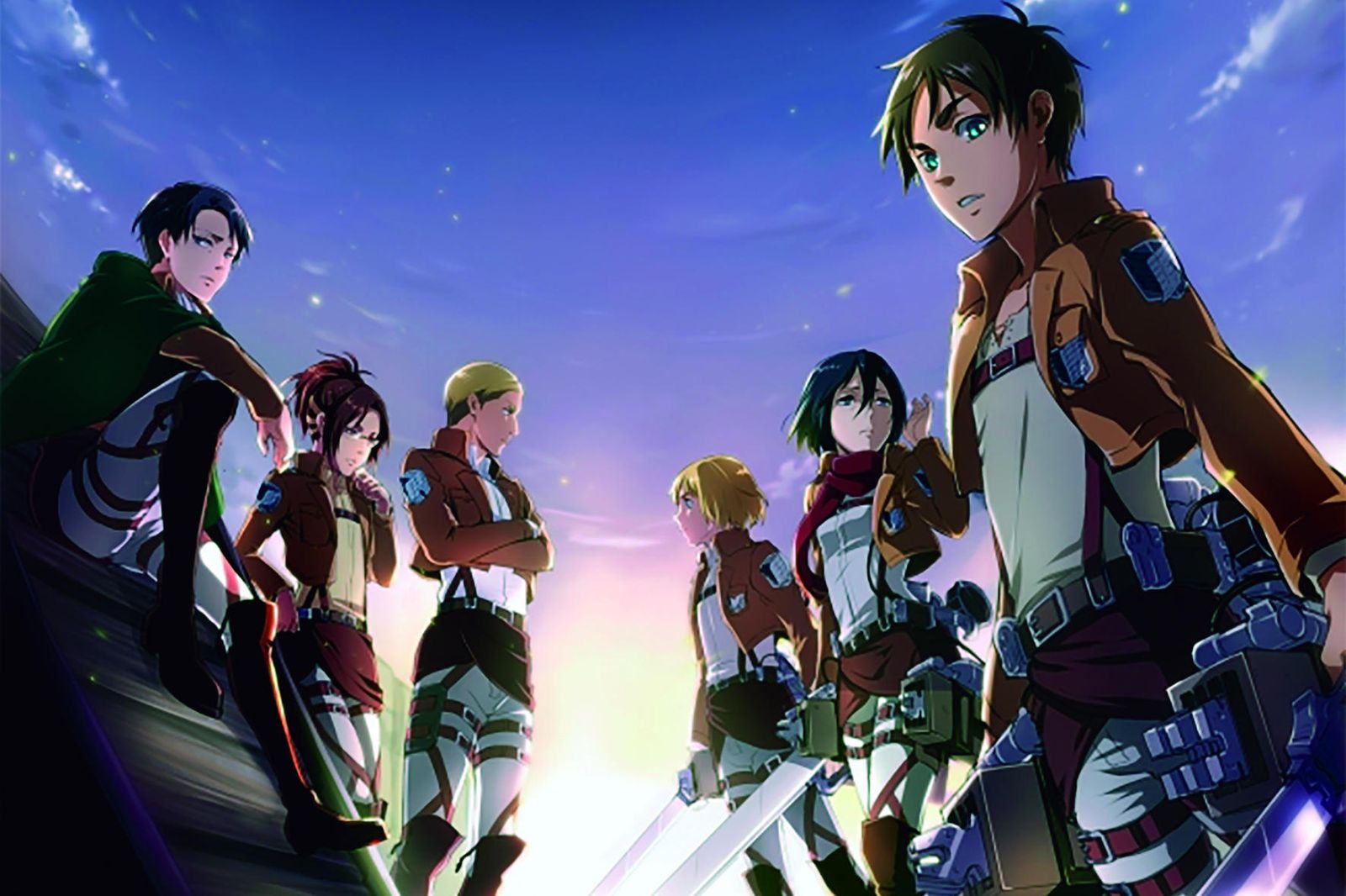 El estamento militar defiende a los seres humanos de los titanes.