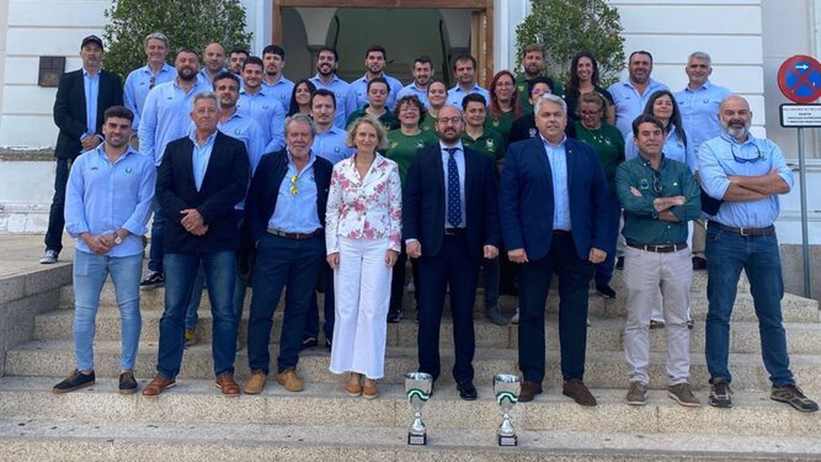 La recepción municipal a los equipos senior de rugby masculino y femenino del CRAP.