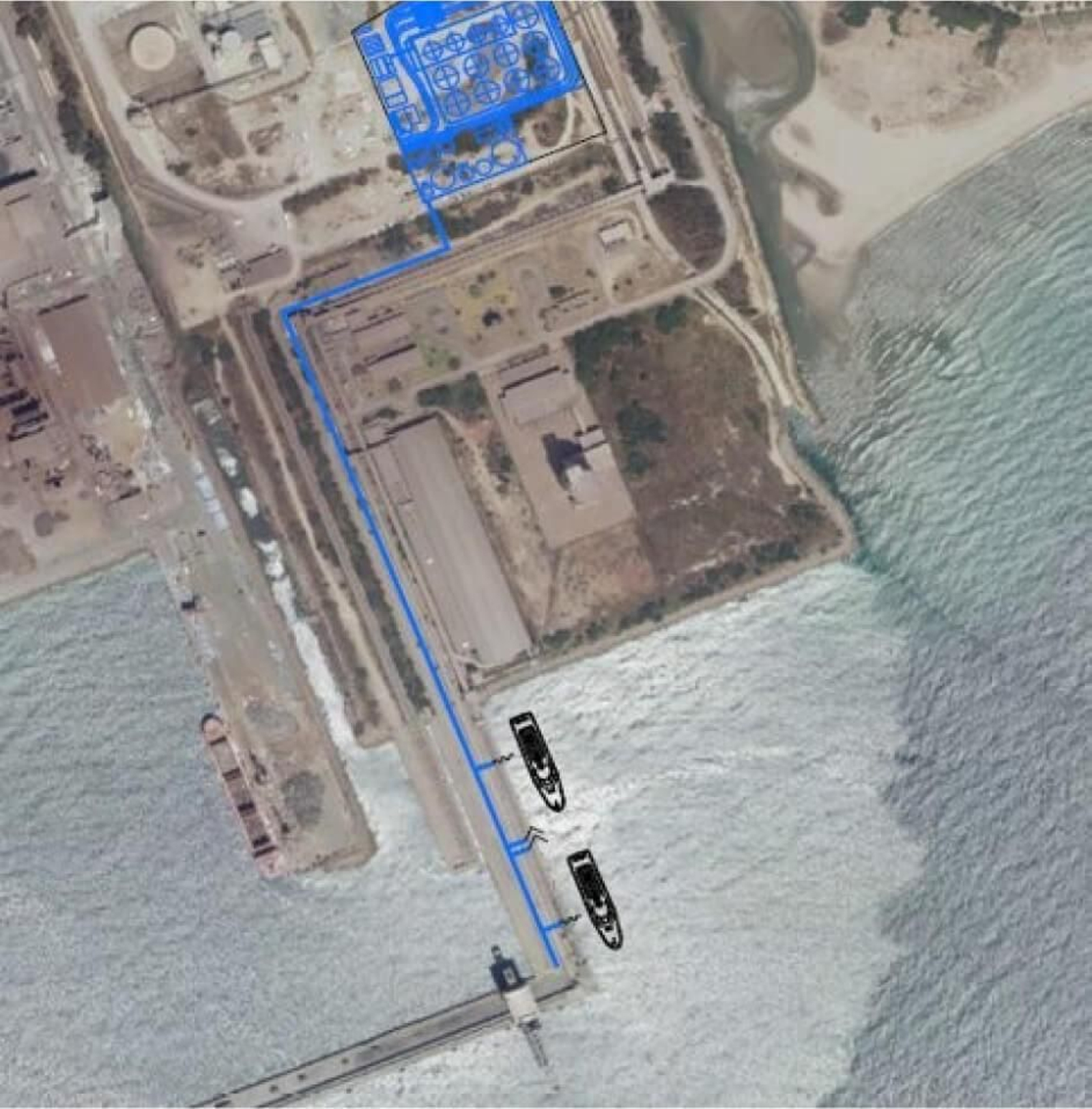 Diagrama del proyecto de Exolum en Los Barrios.