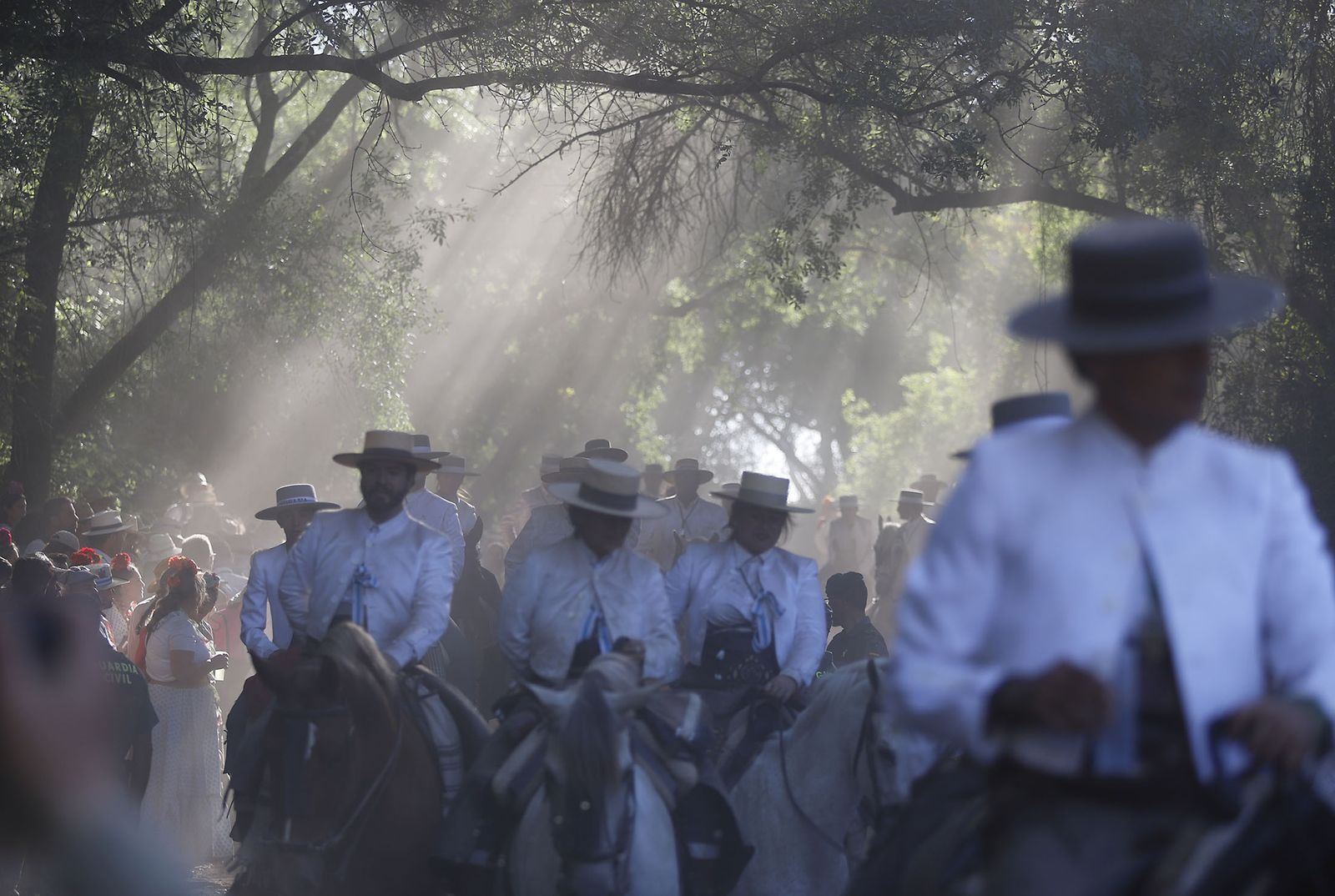 Imágenes de la Hermandad de Huelva a su paso por El Charco