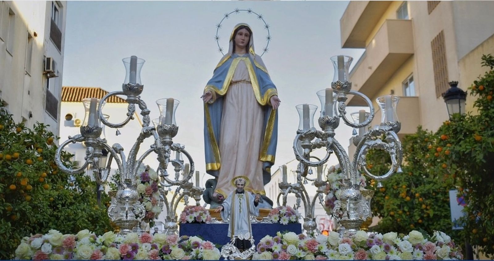 Una imagen de la Milagrosa.