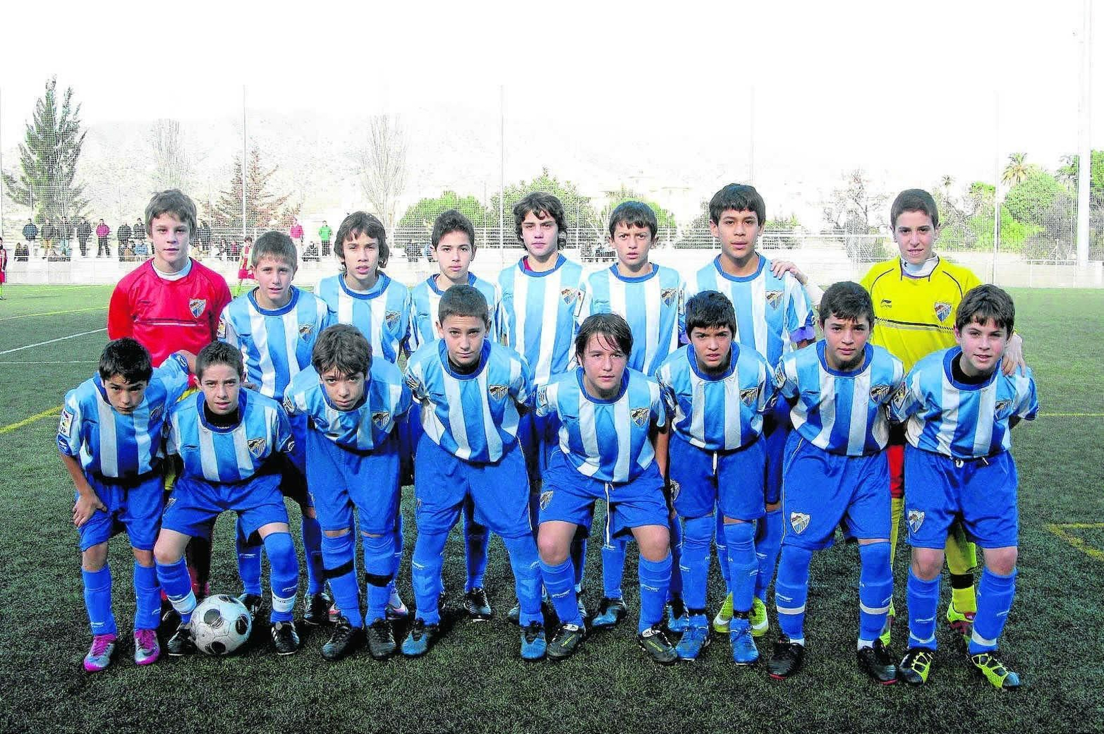 Brahim y Escardó, compartiendo equipo en la cantera del Málaga Brahim y Escardó, compartiendo equipo en la cantera del Málaga
