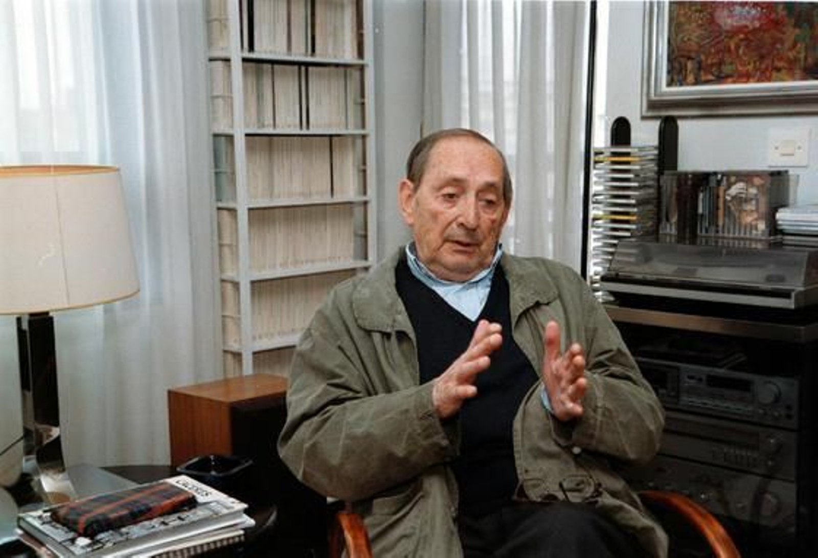 Delibes en el año 2000, en una entrevista con motivo de su 80 cumpleaños. / EFE