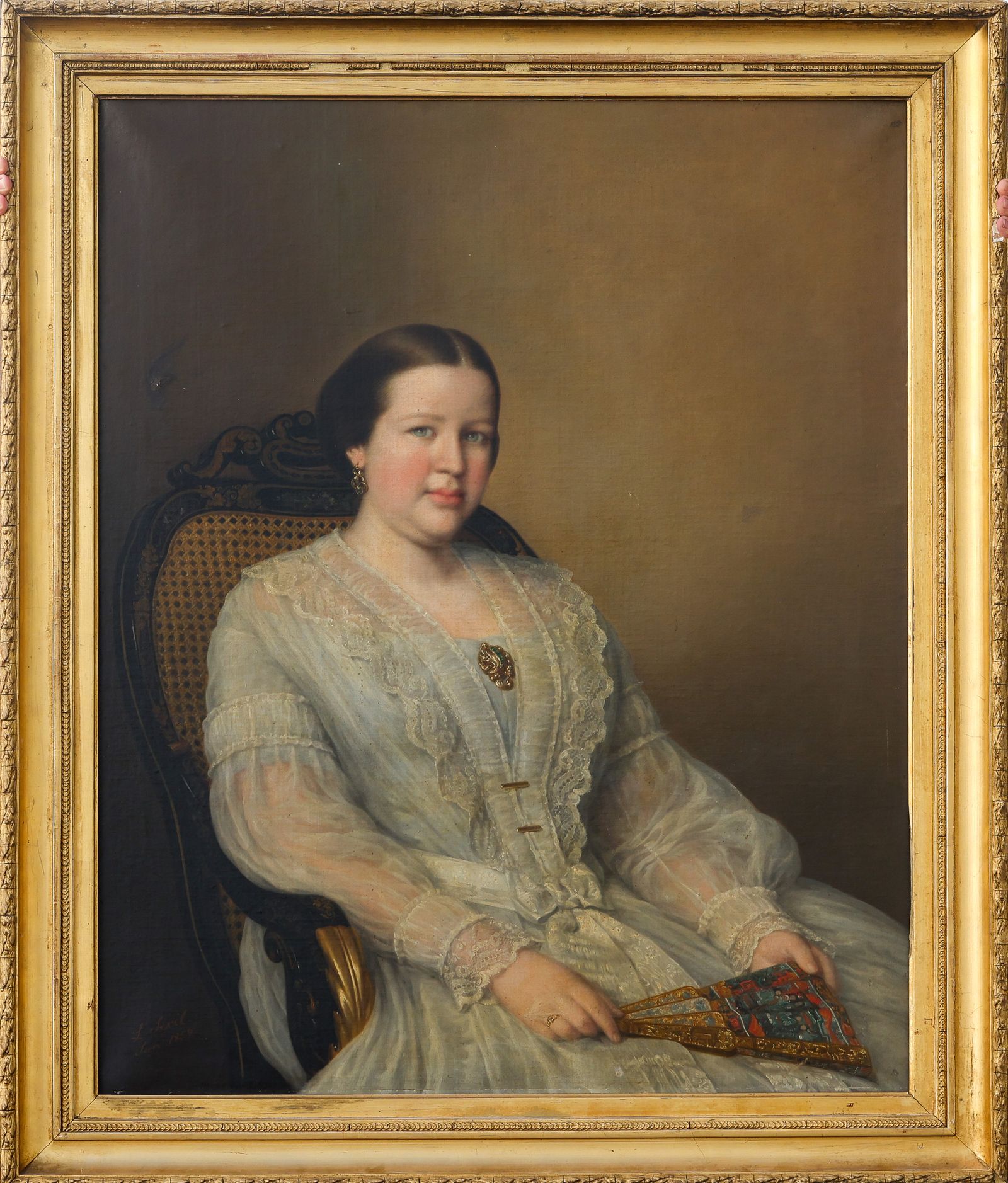 Retrato de dama. Luis Sevíl. Colección Rivero. Bodegas Tradición.