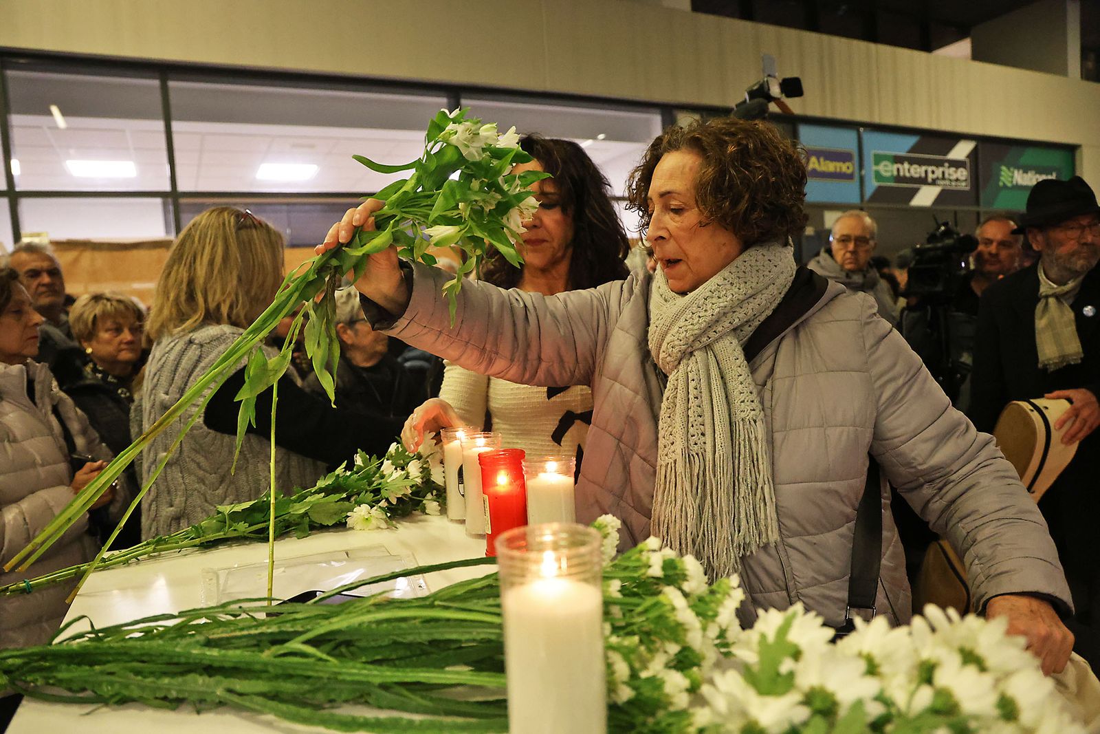 Las fotografías de la vigilia por los fallecidos en el accidente de tren  de Adamuz