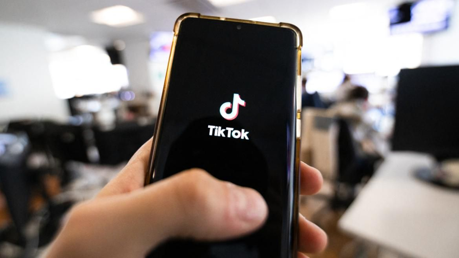 Aplicación de Tik Tok en un teléfono móvil.