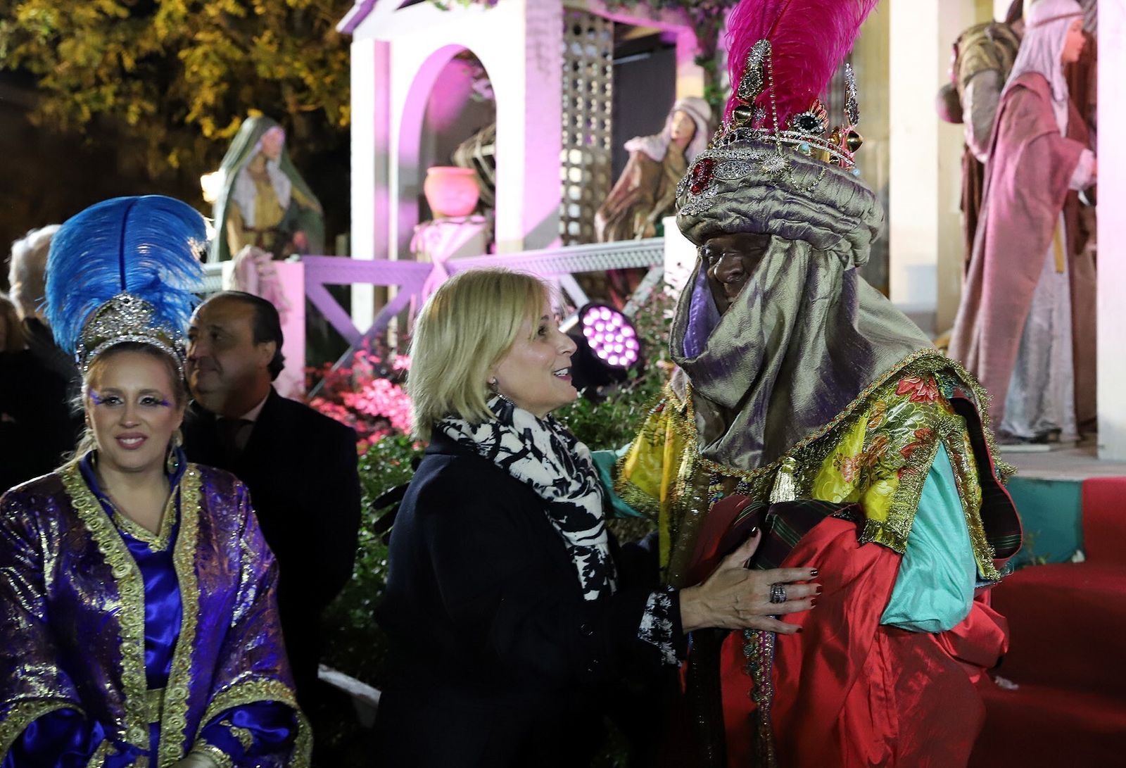 Adoración de los Reyes Magos de Jerez en el Belén Monumental