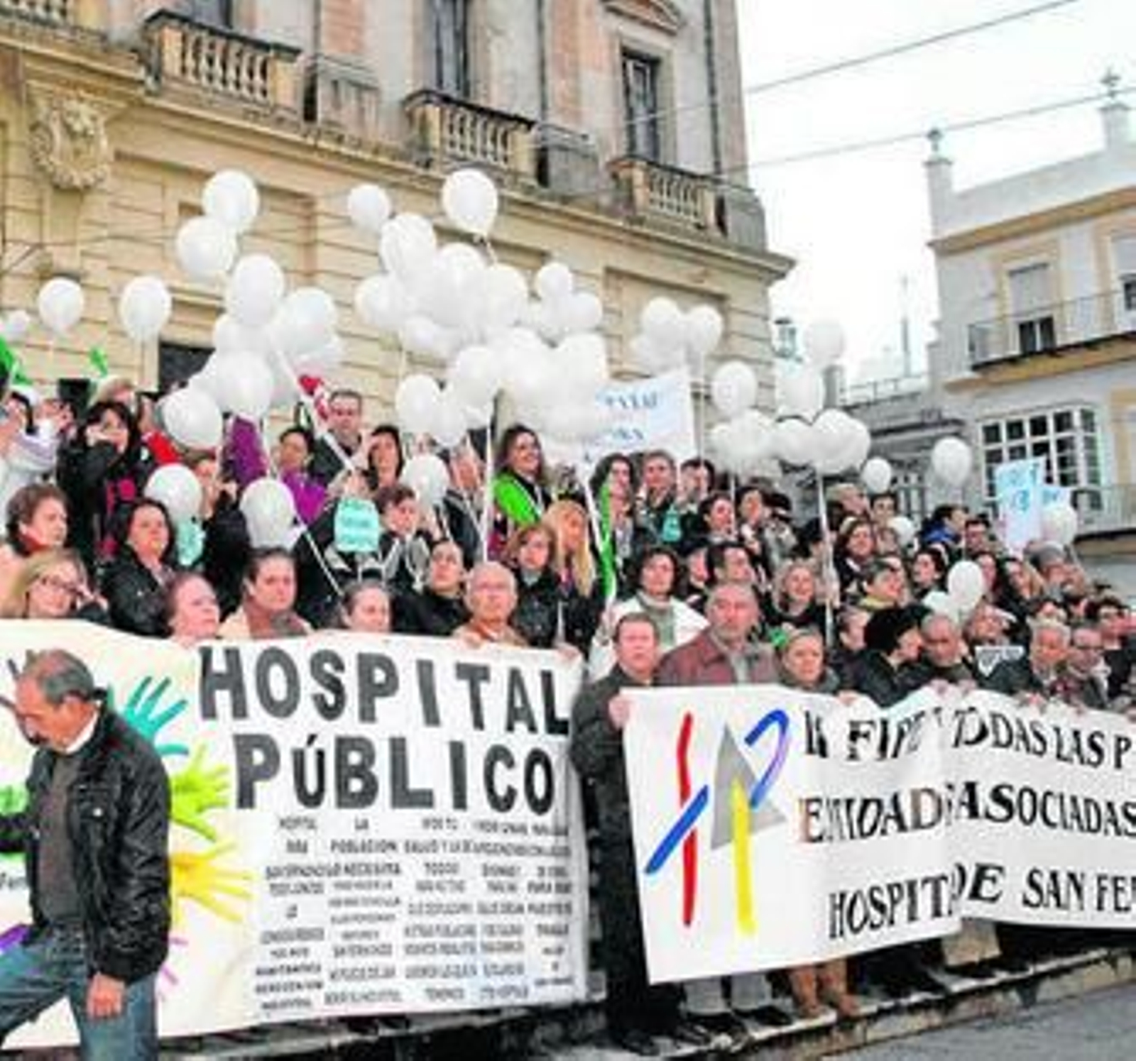 Manifestación del pasado mes de marzo, en la plaza del Rey.