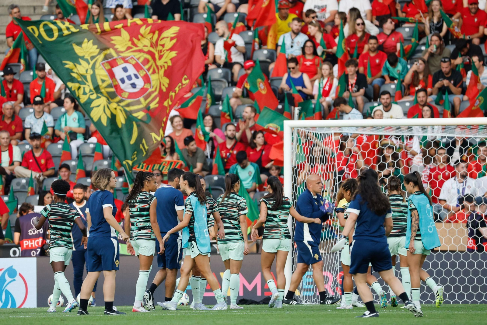 Las fotos del España - Portugal en la Eurocopa femenina