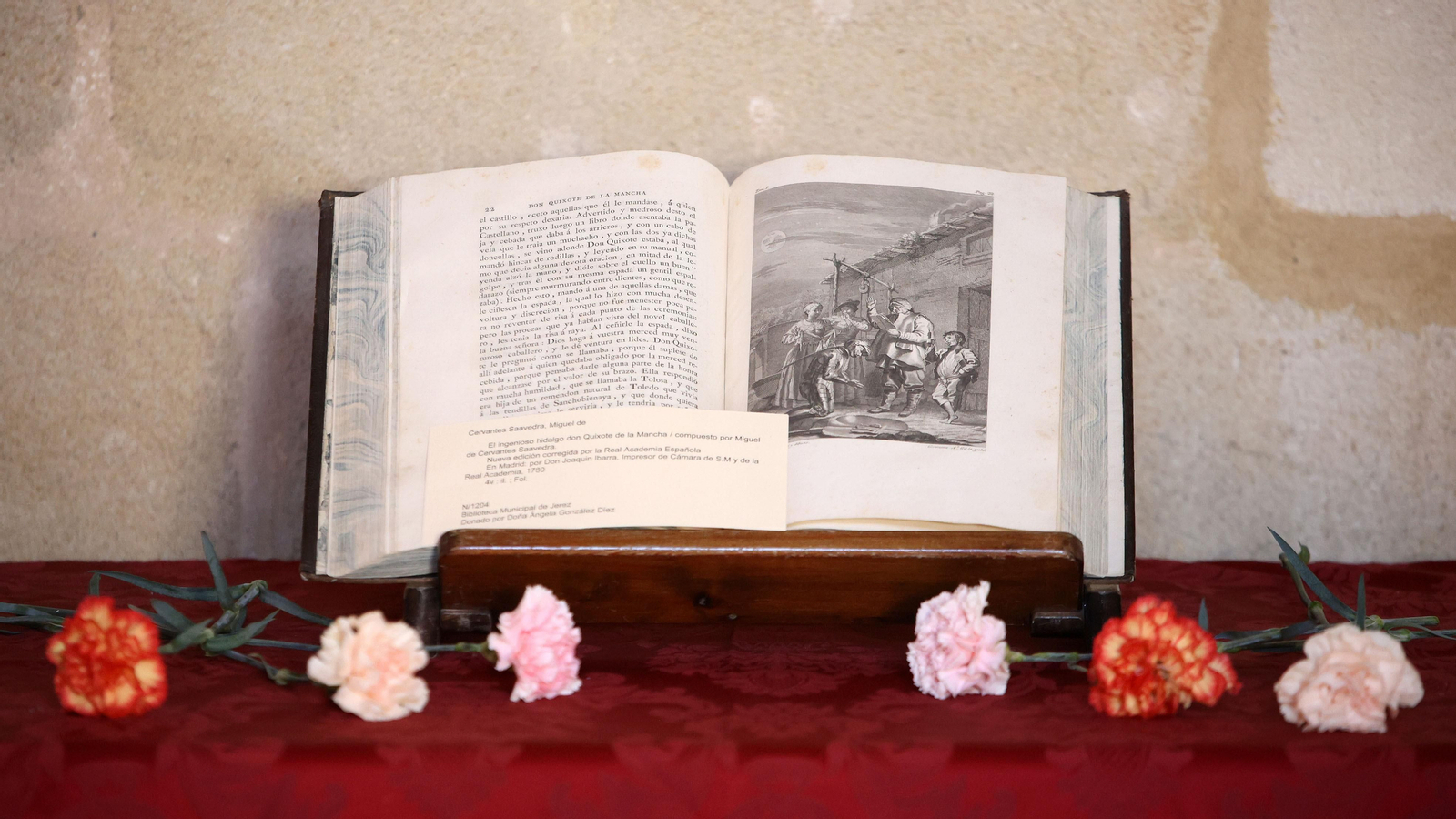 Edición especial de El Quijote, de la Biblioteca Municipal de Jerez.