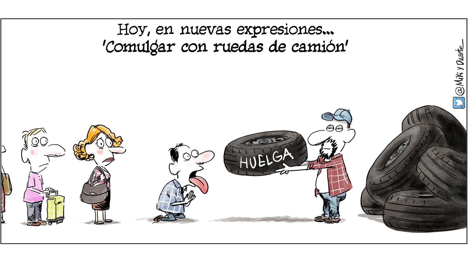 La huelga de transporte