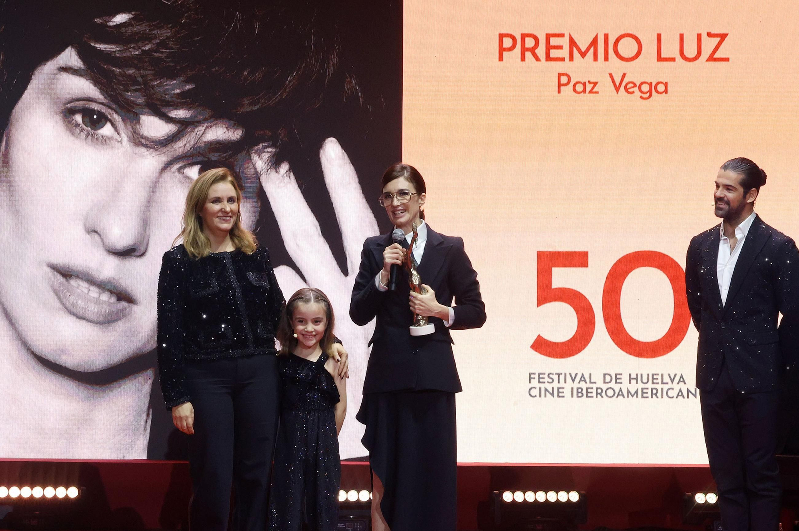 Imágenes de la gala inaugural de la 50 edición del Festival de Huelva Cine Iberoamericano