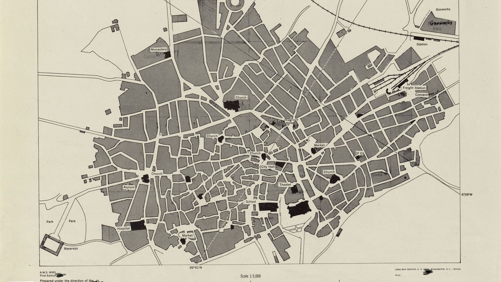 Mapa de Jerez de la época.
