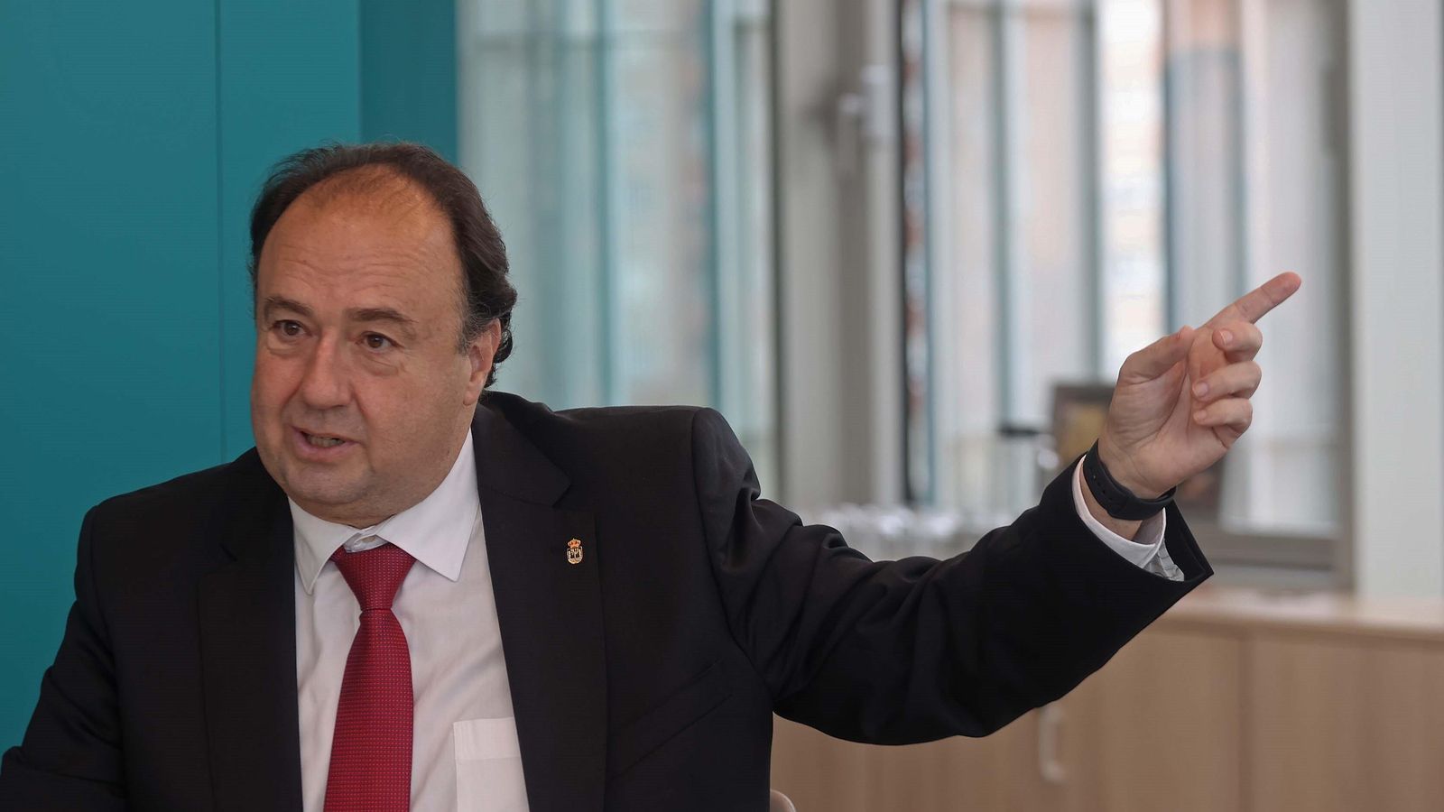 Casimiro Mantell, durante la entrevista.