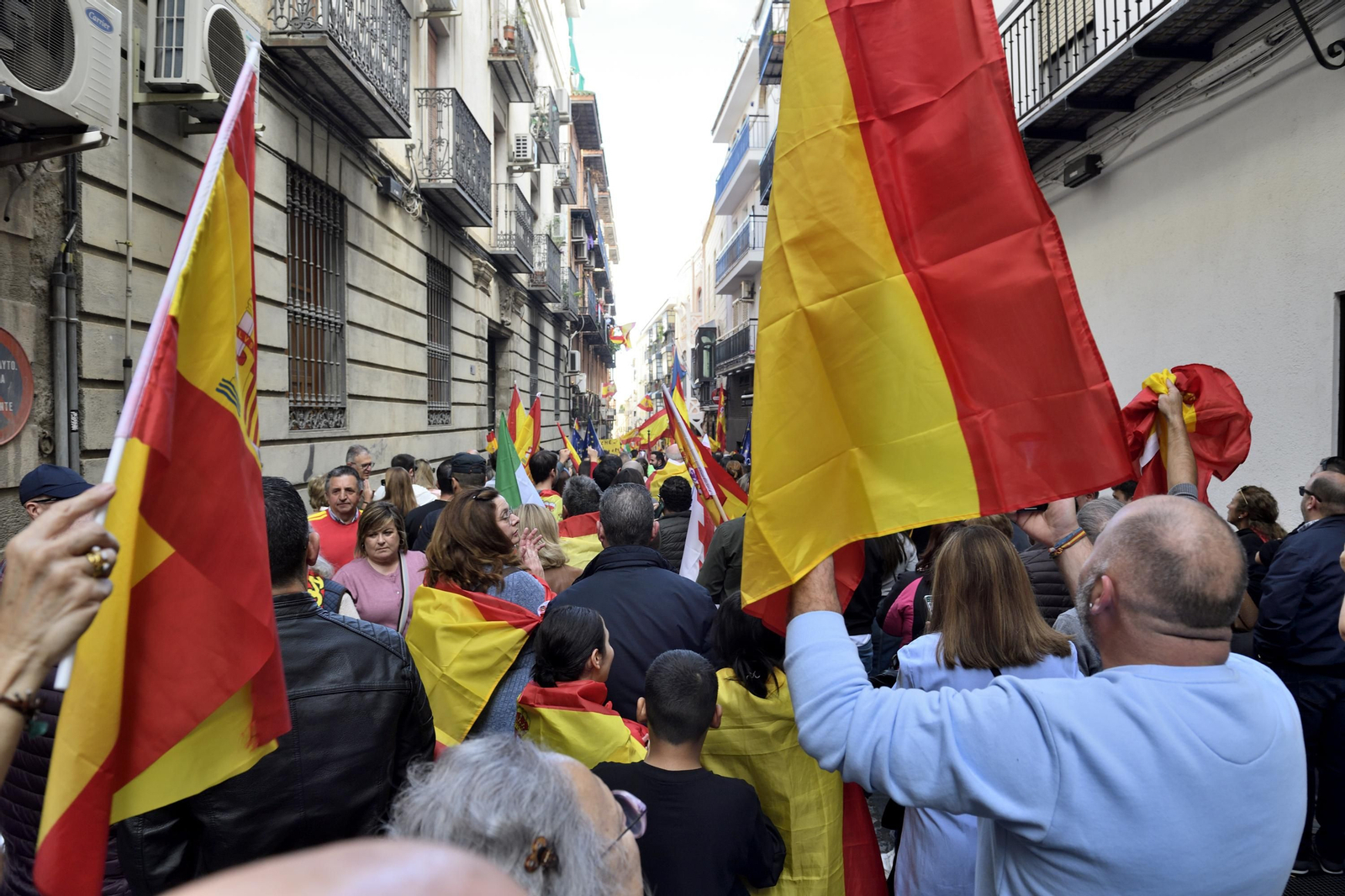 En imágenes: así ha sido la manifestación contra la amnistía en Jaén
