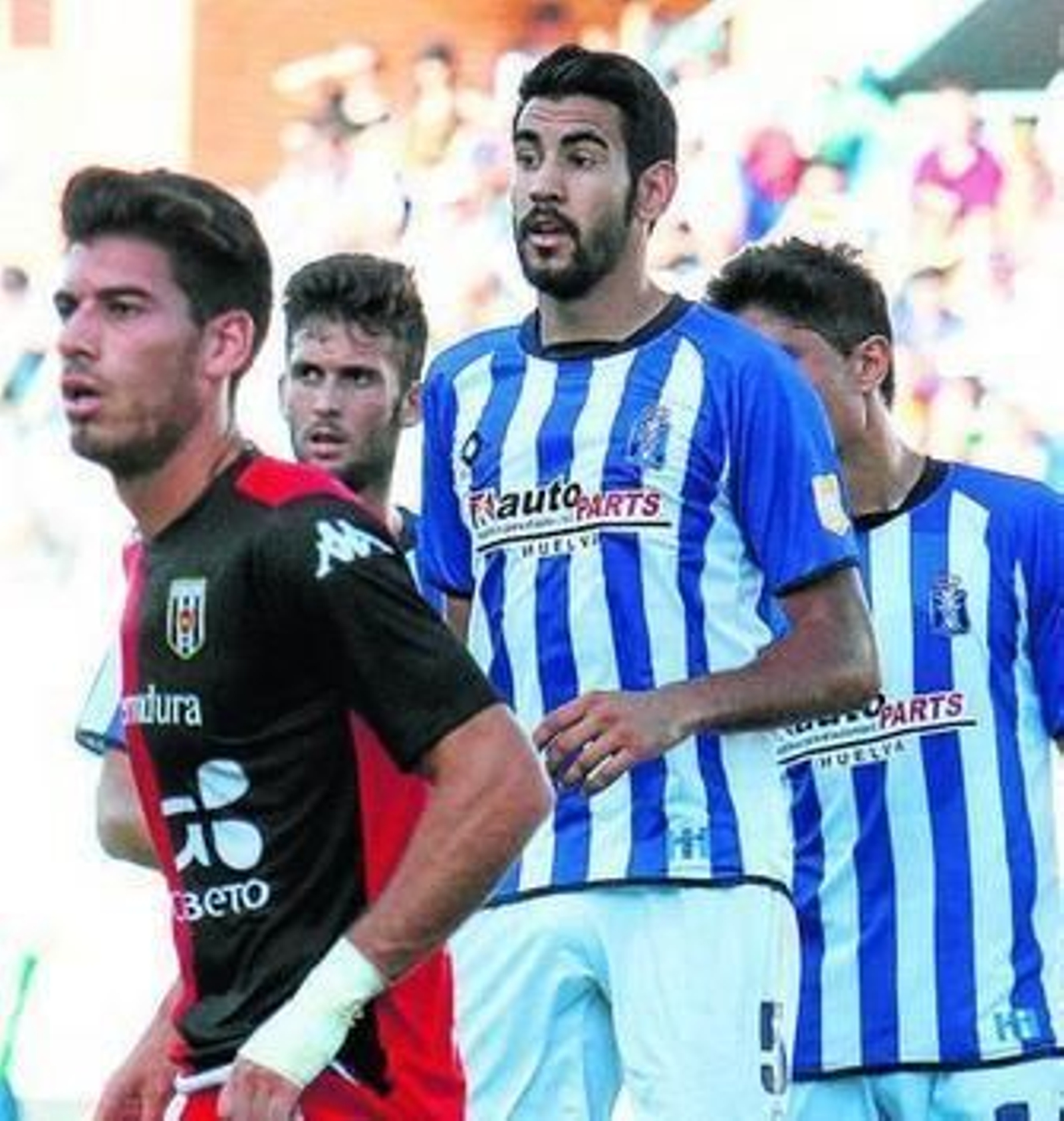 Álvaro Moreno, en el encuentro ante el Mérida jugado en el Colombino.
