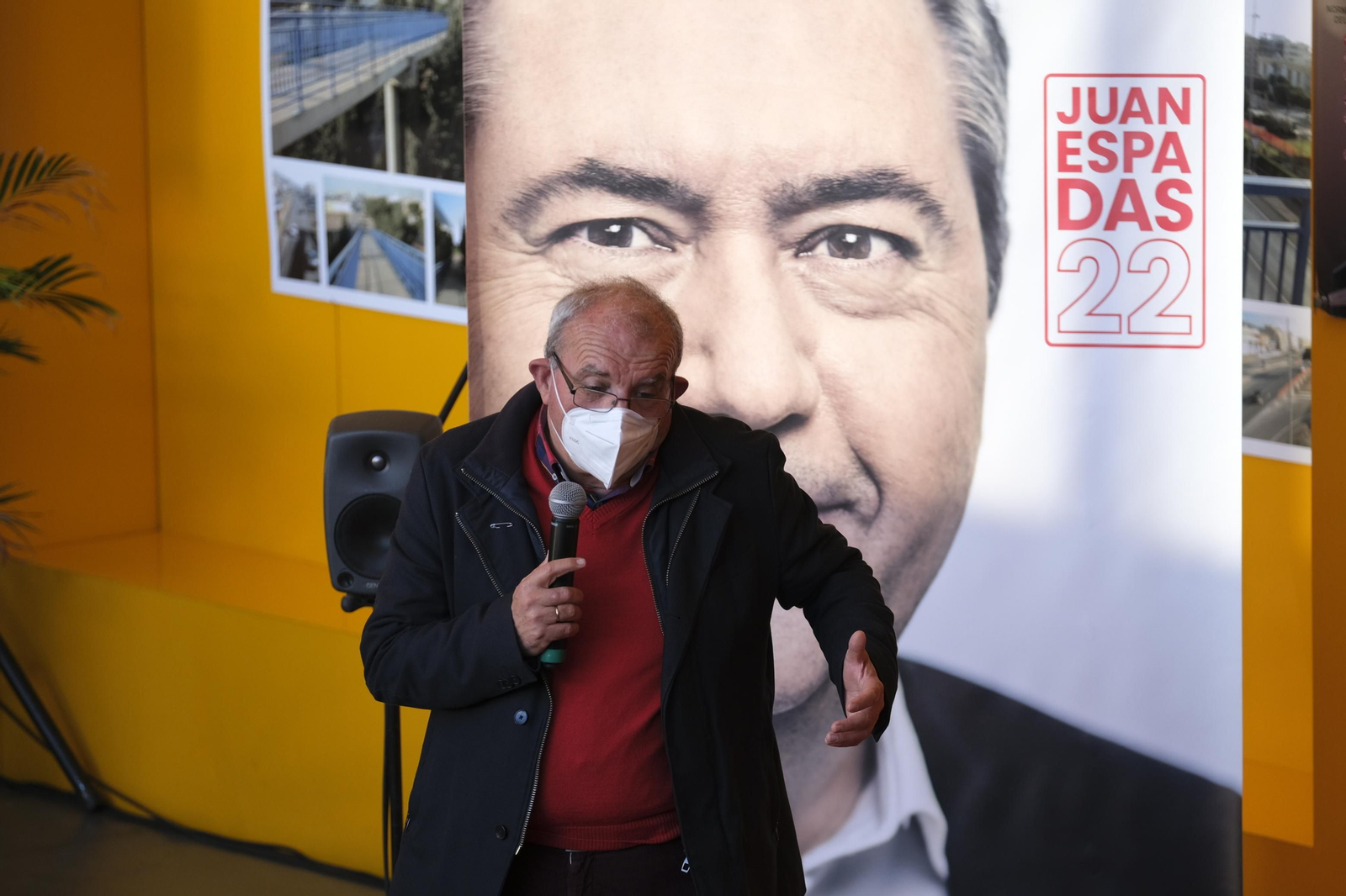 Imágenes de Juan Espadas, Secretario General del PSOE en Andalucía, en Almería.