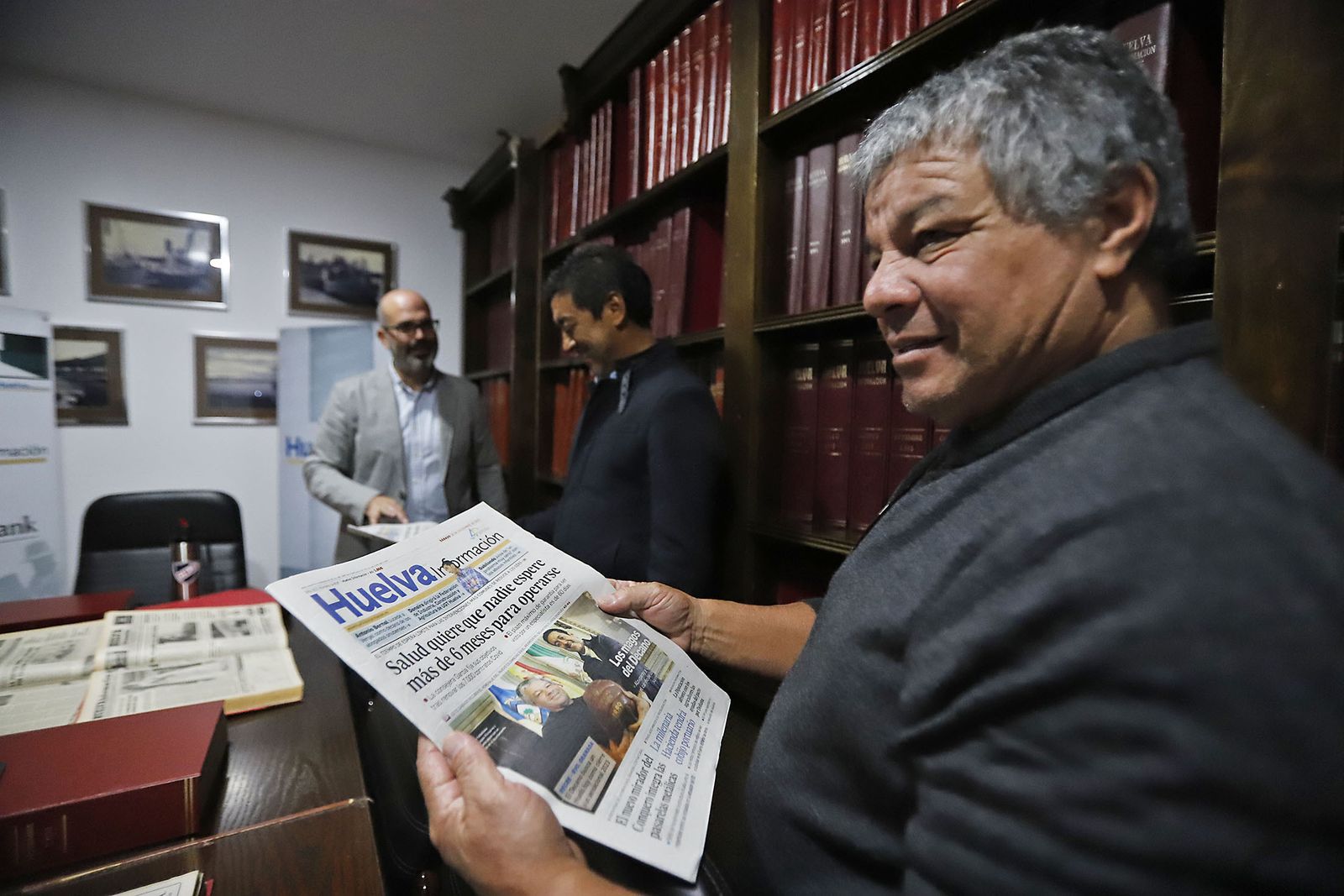 Imágenes de la emotiva visita de Luzardo y Alzugaray a Huelva Información