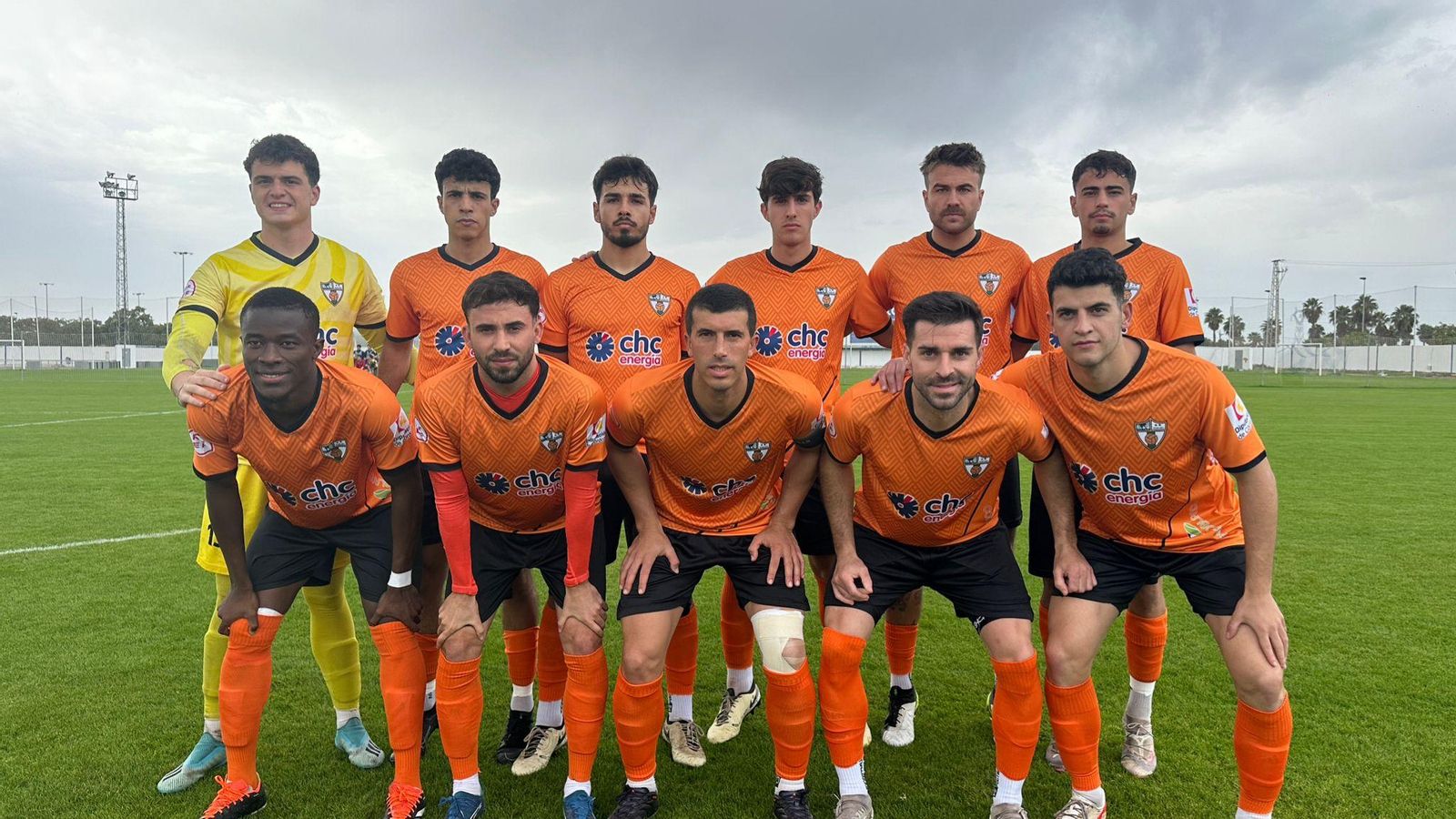 Formación inicial del Pozoblanco ante el Atlético Onubense.