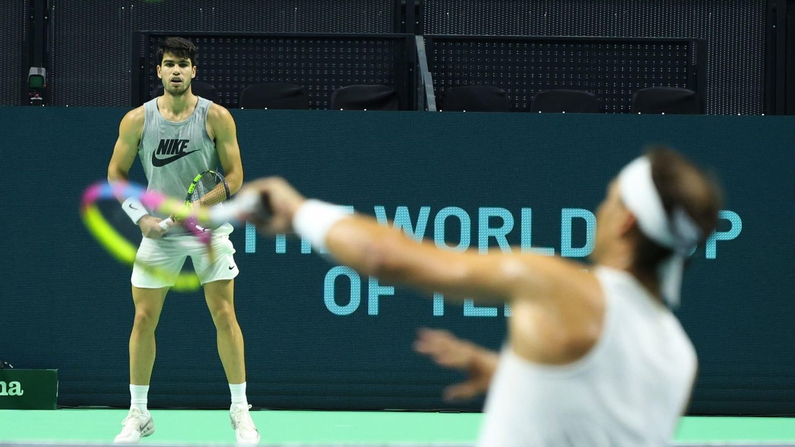 Rafa Nadal-Carlos Alcaraz, ocho juegos a tope con empate antes de la Copa Davis