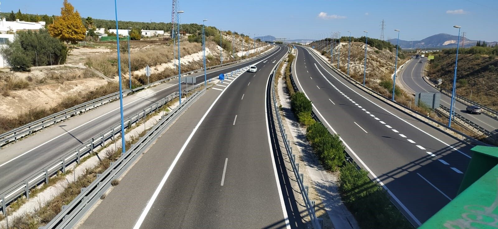 Un tramo de la Autovía del Olivar.