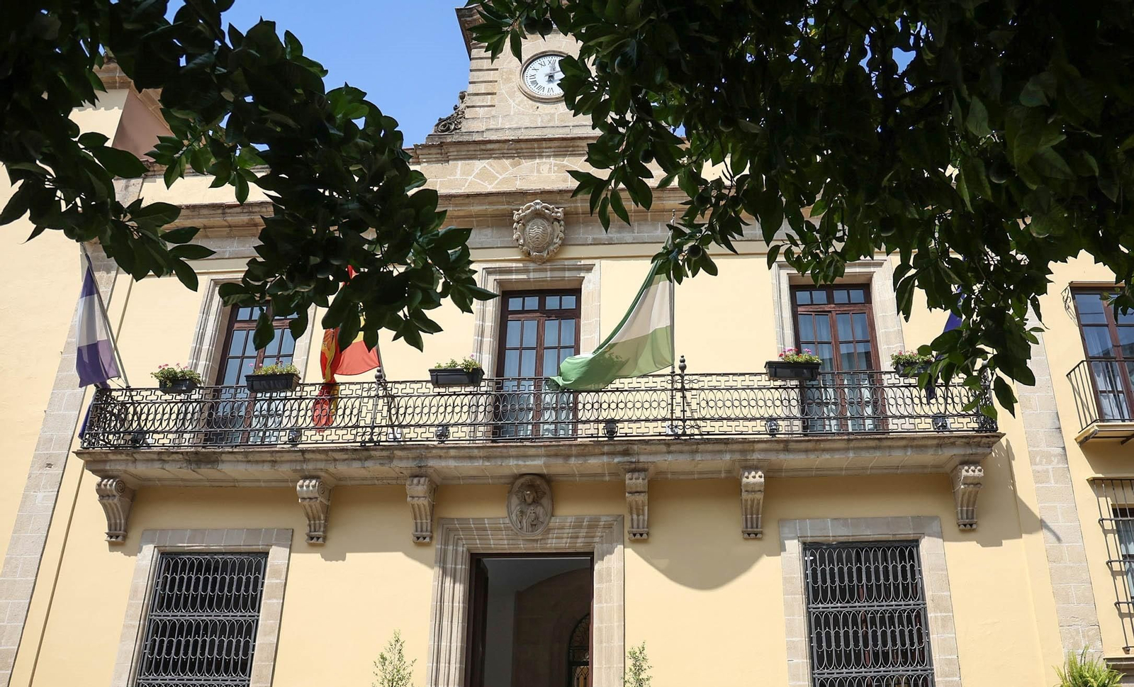 Fachada del Ayuntamiento de Jerez.