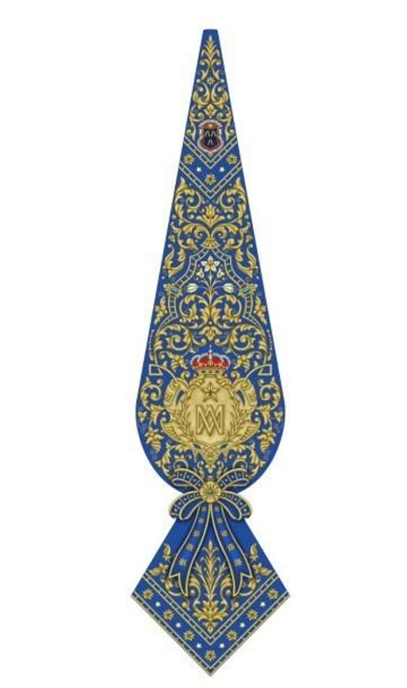 Recreación del nuevo guión de la Hermandad de la Estrella.