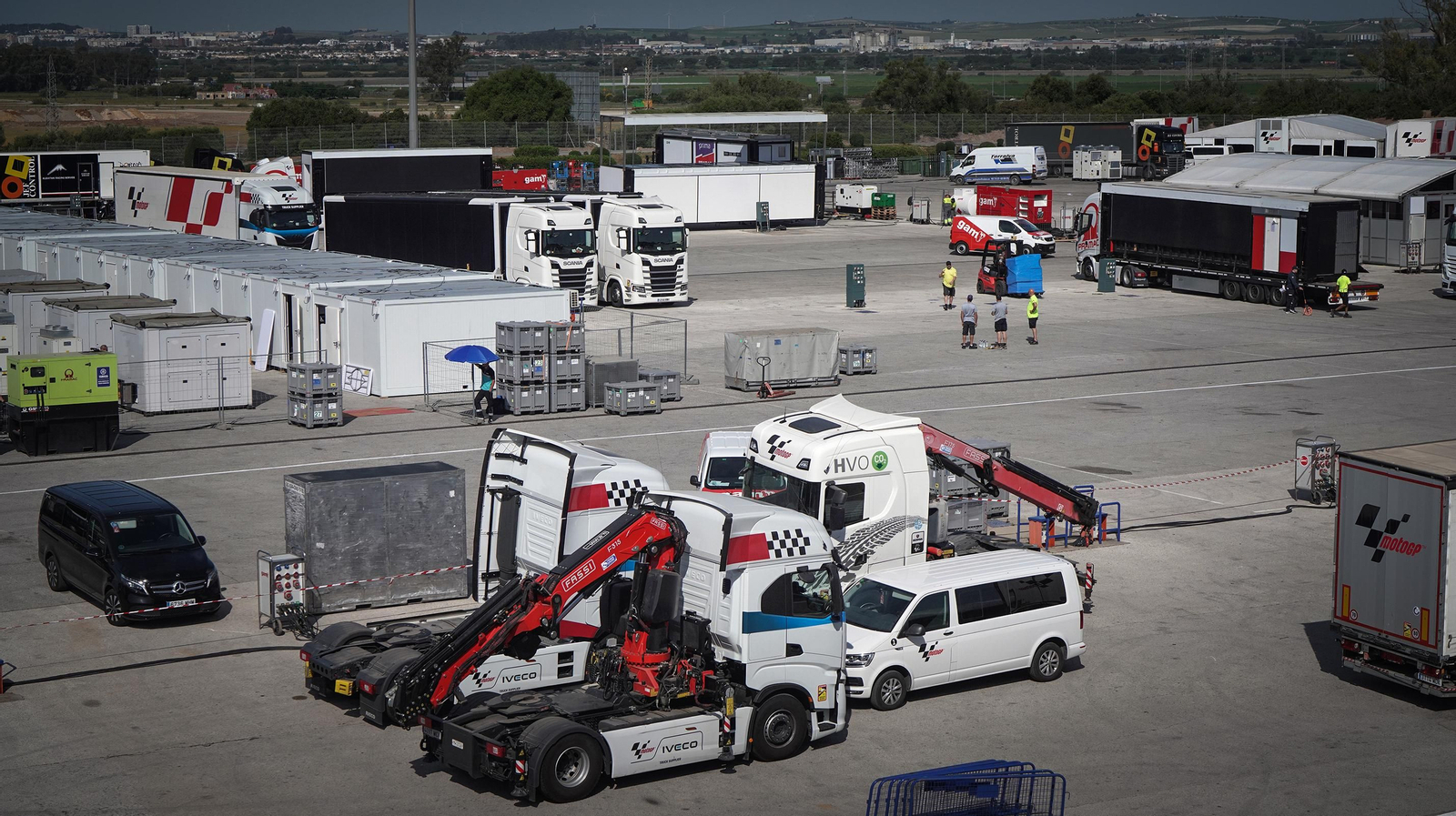 Imágenes de los preparativos para el Mundial Moto GP 2024
