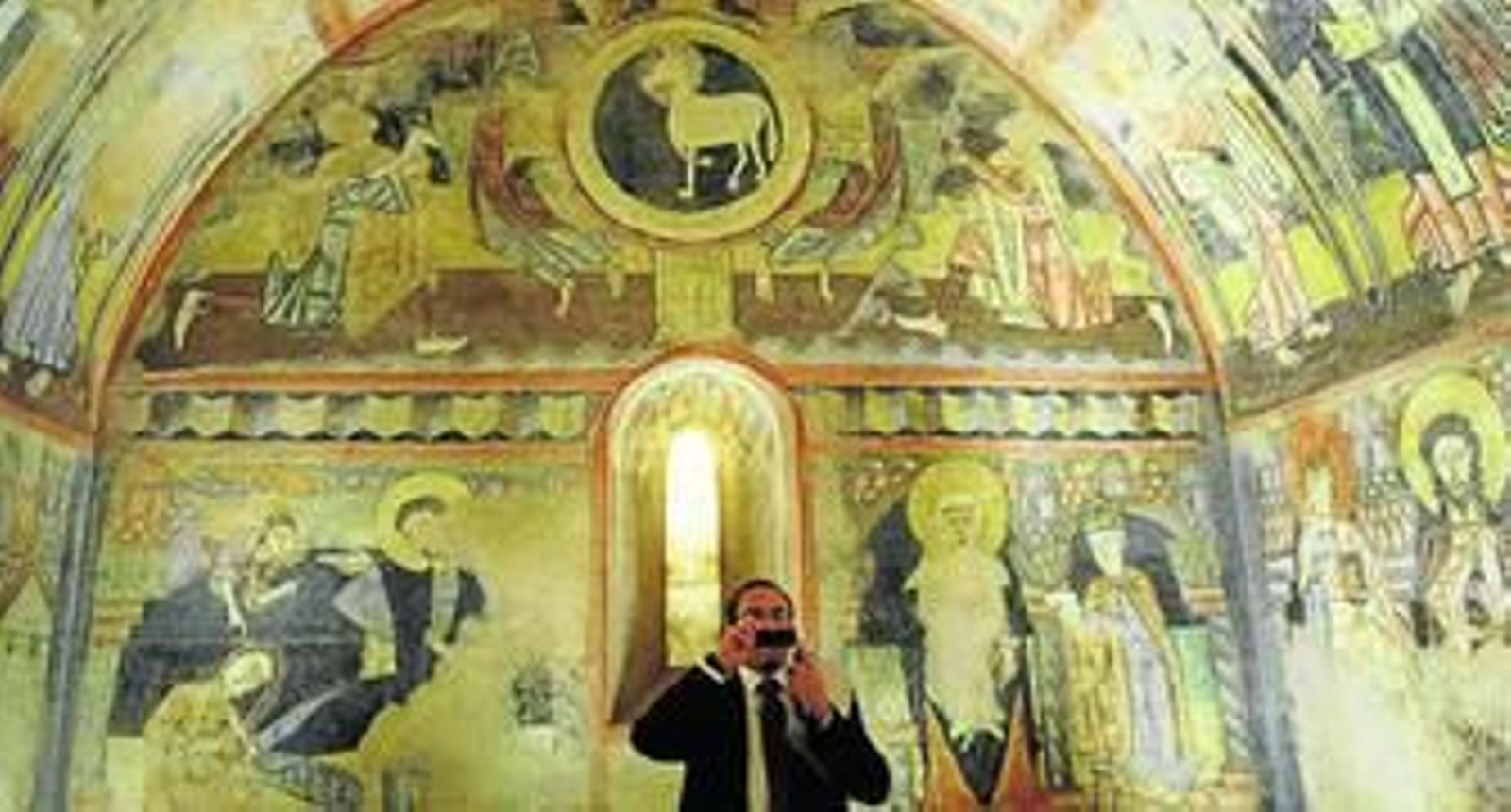 Zona del edificio Villanueva donde Moneo ha dispuesto la capilla de Santa Cruz de Maderuelo.