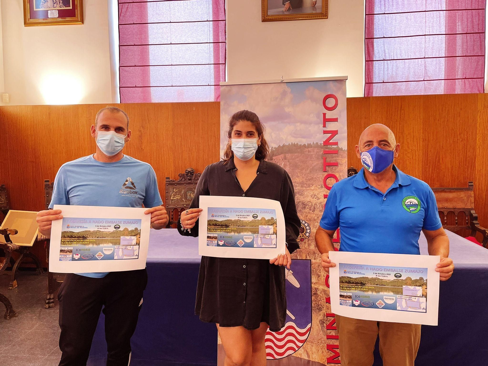 Un instante de la presentación de la travesía.