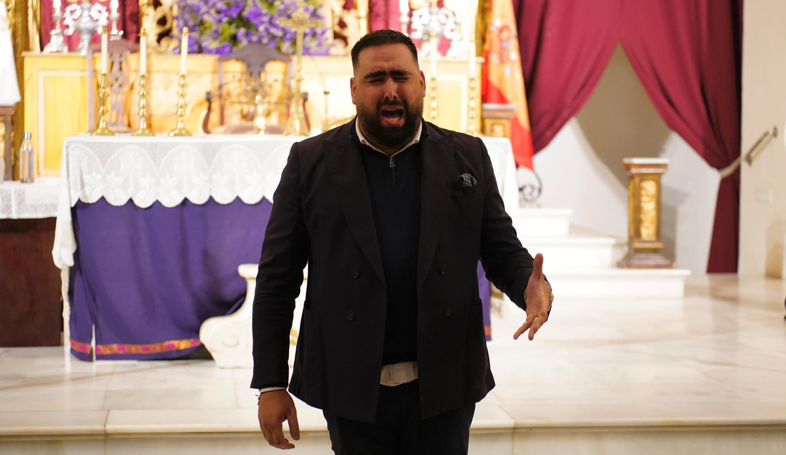 Fotos del recital de saetas de la Hermandad de la Palma y la Sociedad del Cante Grande en Algeciras