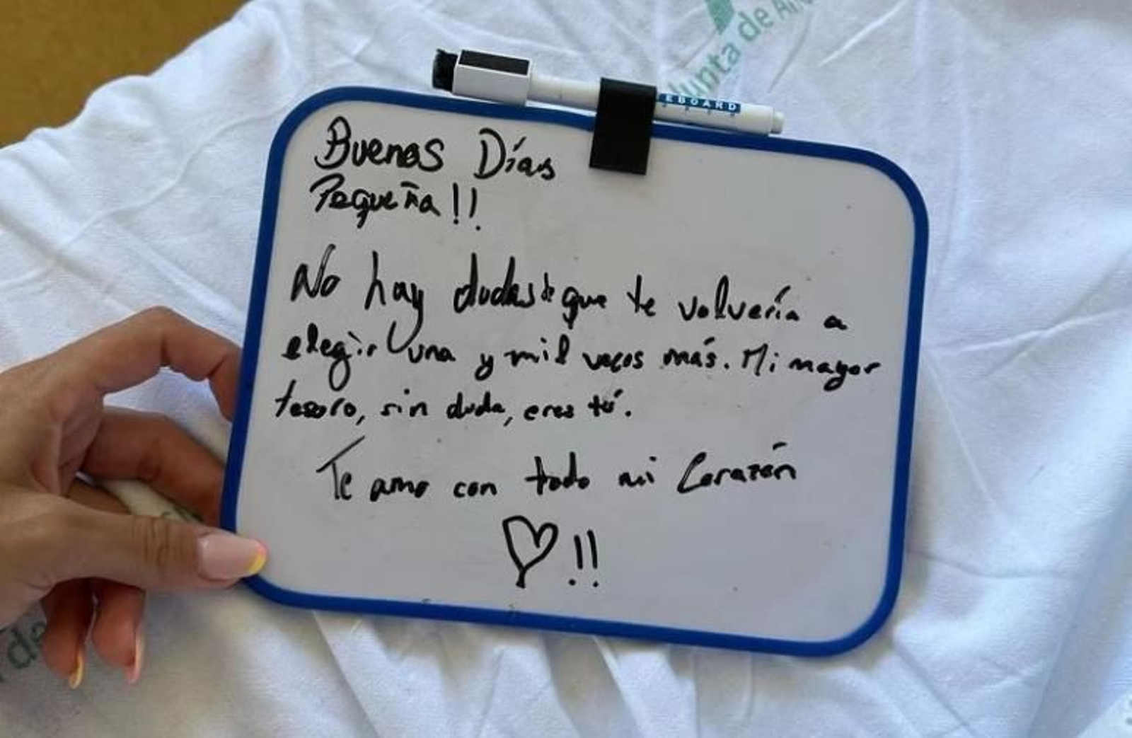 El mensaje de Sergio Rico para su esposa, Alba Silva.