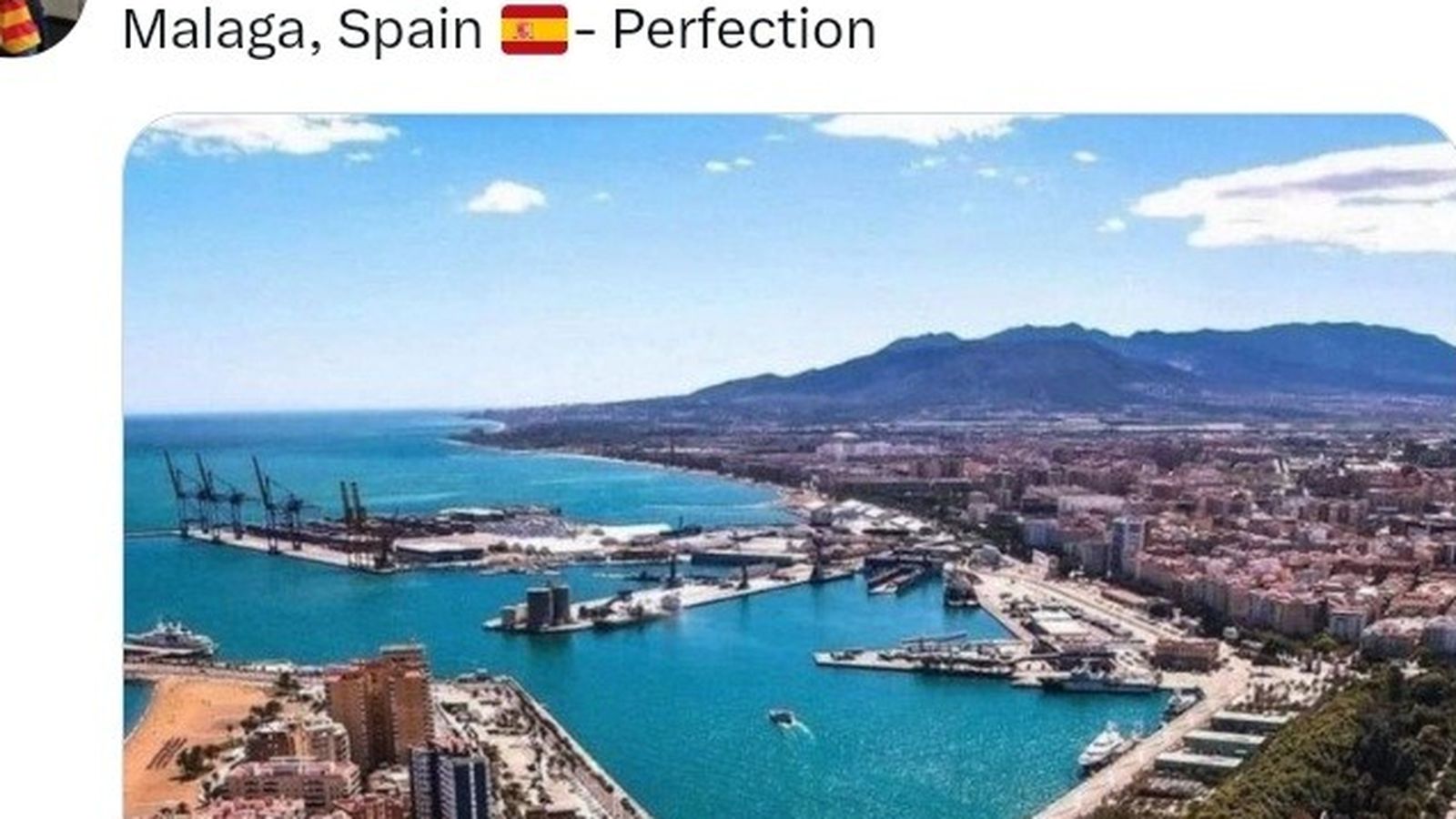 Post de Larry Shy sobre Málaga