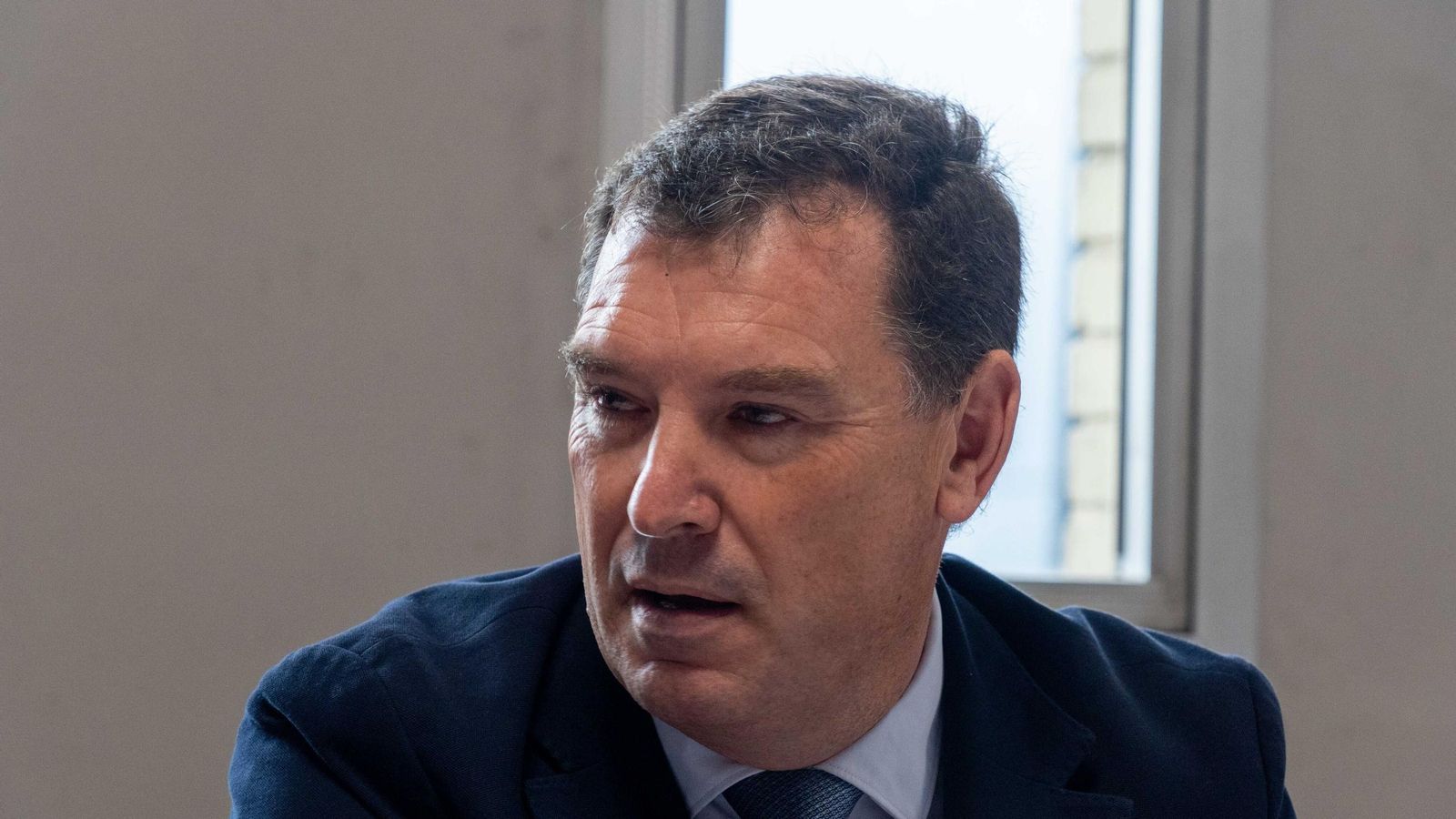 El presidente del Puerto de Huelva, Alberto Santana, en una de sus valoraciones.