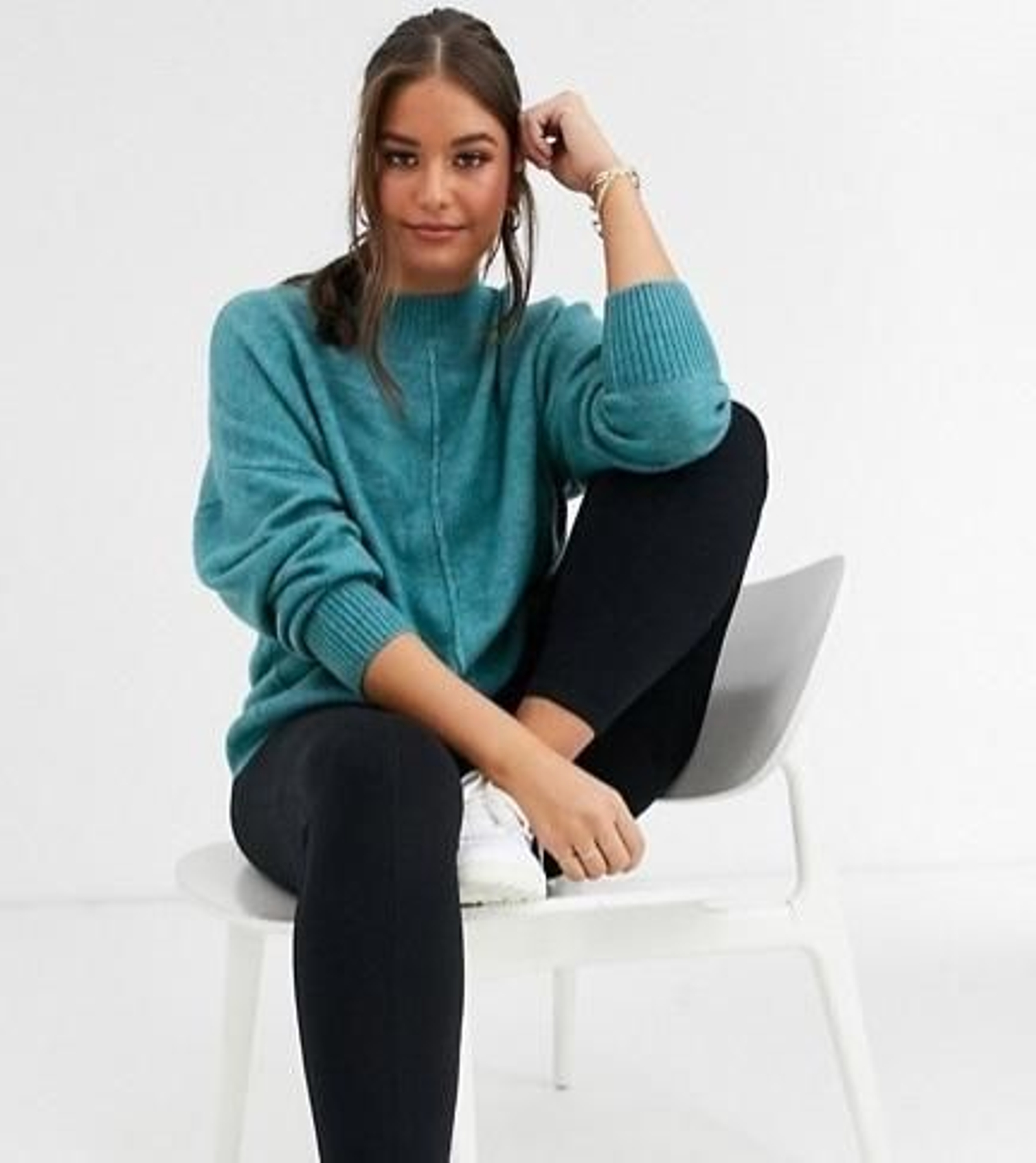 Jersey holgado con mangas tipo globo