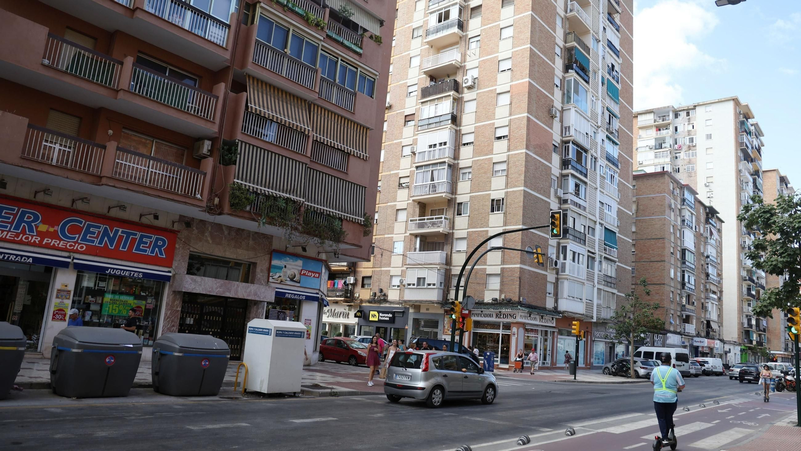 La zona de Héroe de Sostoa, en Málaga capital
