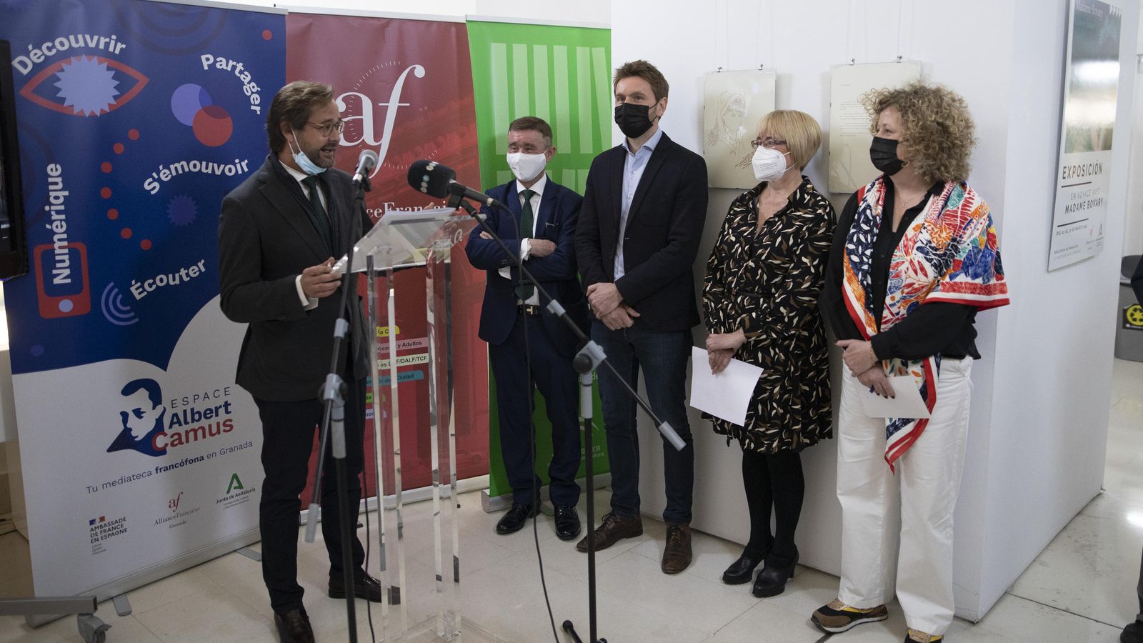 Inauguracio-n del espacio Albert Camus en la Biblioteca de Andalucía